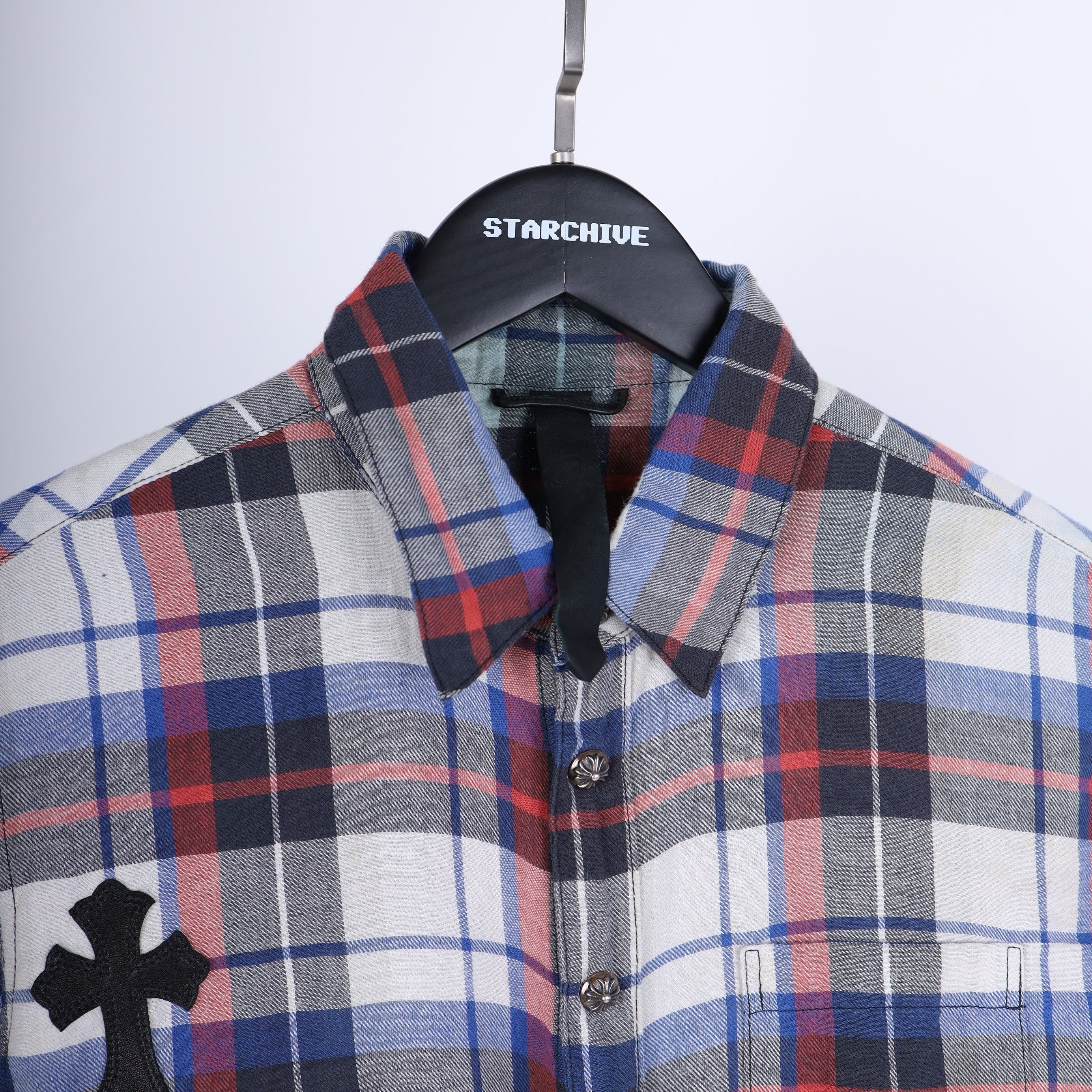 Chrome Hearts Chrome Hearts PATCHWORK FLANNEL SZ S Size US S / EU 44-46 / 1 - 3 Thumbnail