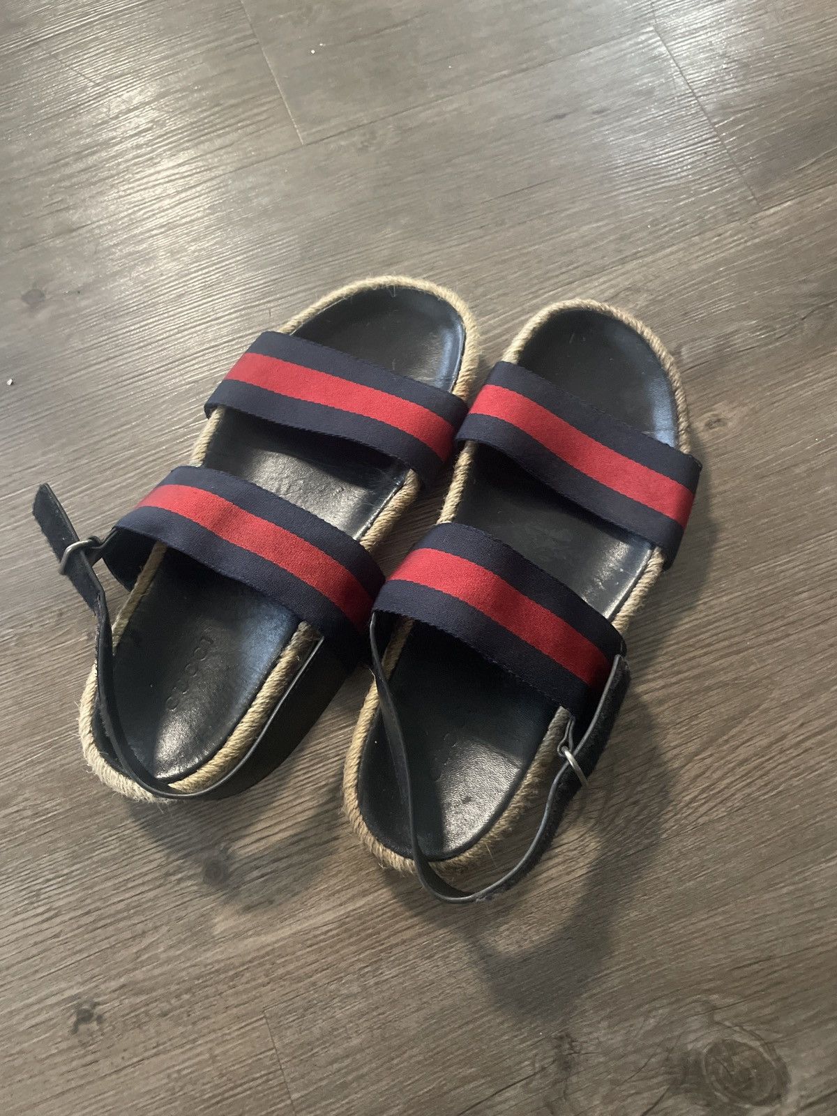 Gucci Gucci L'aveugle Par Amour Sandals Size US 12 / EU 45 - 1 Thumbnail