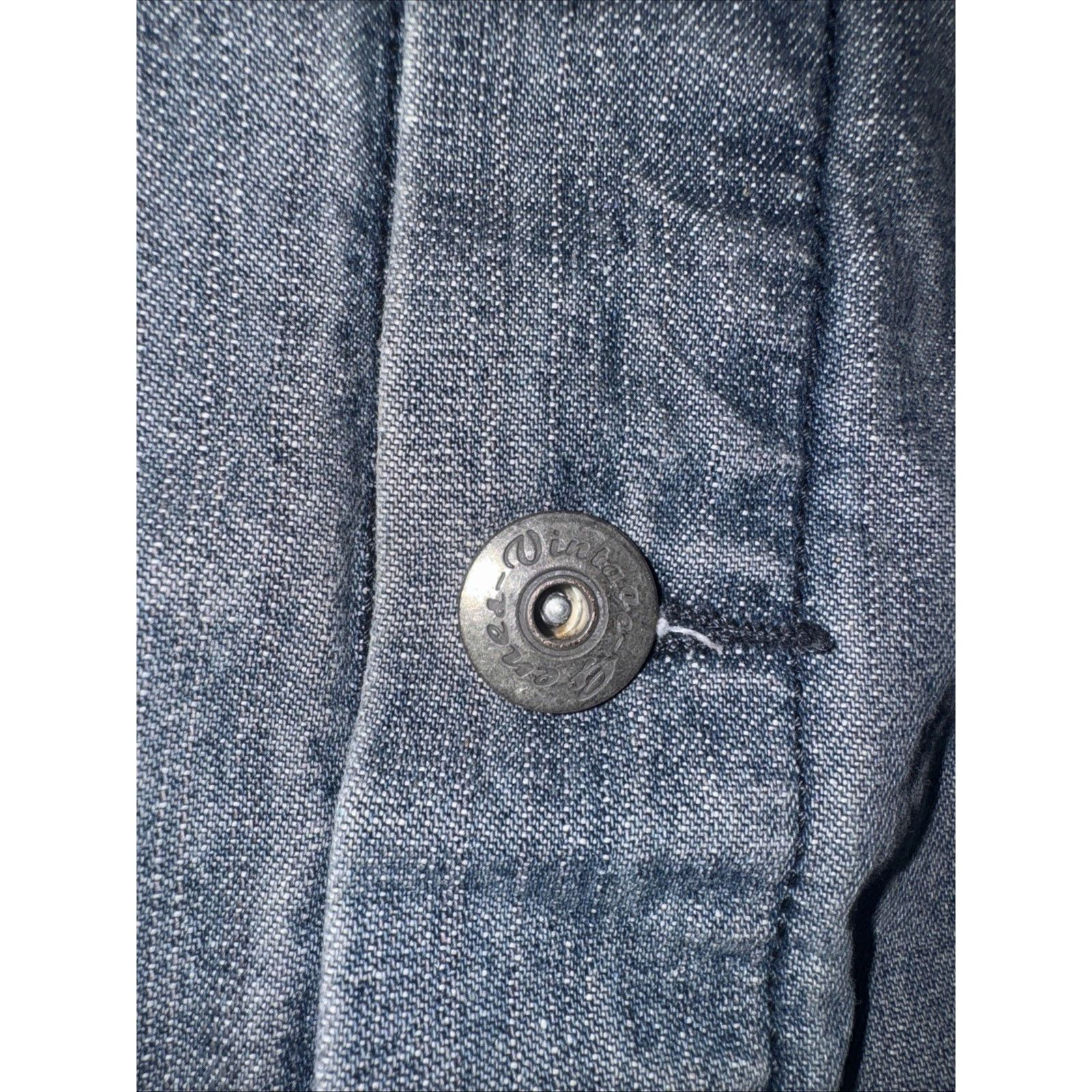 Vintage Vintage Genes Denim Trucker Jacket Synch Honeycomb Large USA Size US L / EU 52-54 / 3 - 2 Thumbnail