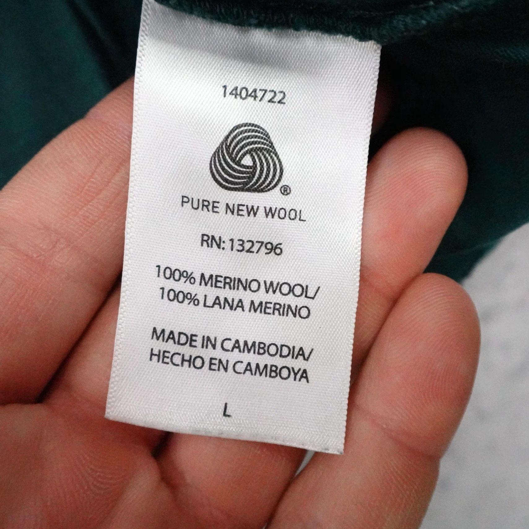 Layer 8 VINTAGE SEGMENTS Shirt Womens Large Green Merino Wool Base Layer Performance Hiking Size L / US 10 / IT 46 - 7 Thumbnail