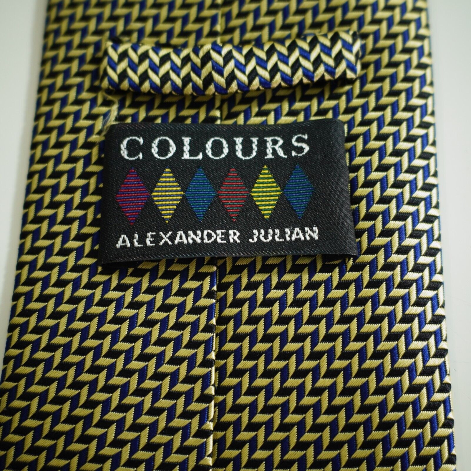 Alexander Julian Alexander Julian Colours Gold Black Blue Geometric Woven Wid Size ONE SIZE - 3 Thumbnail