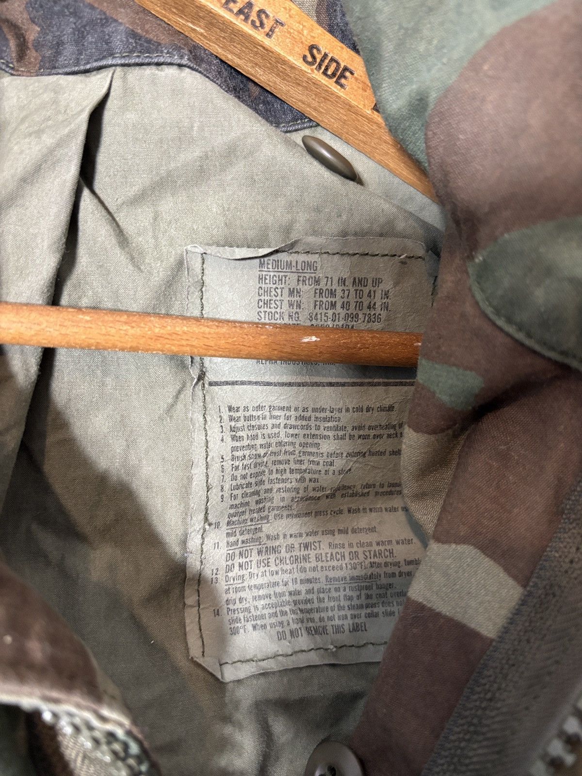 Alpha Industries Vintage Alpha Industries M65 Military Jacket Camo Patch Size US M / EU 48-50 / 2 - 3 Thumbnail