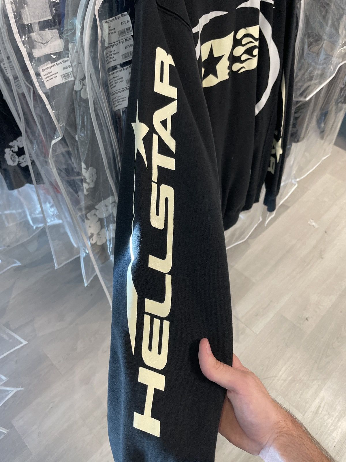 HELLSTAR Hellstar Sports Hoodie Jet Black M Size US M / EU 48-50 / 2 - 3 Thumbnail