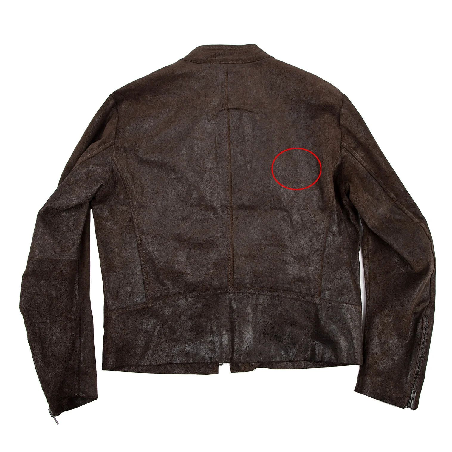 Maison Margiela Brown Waxed Suede Leather Riders Jacket Size 52 Size US L / EU 52-54 / 3 - 12 Thumbnail