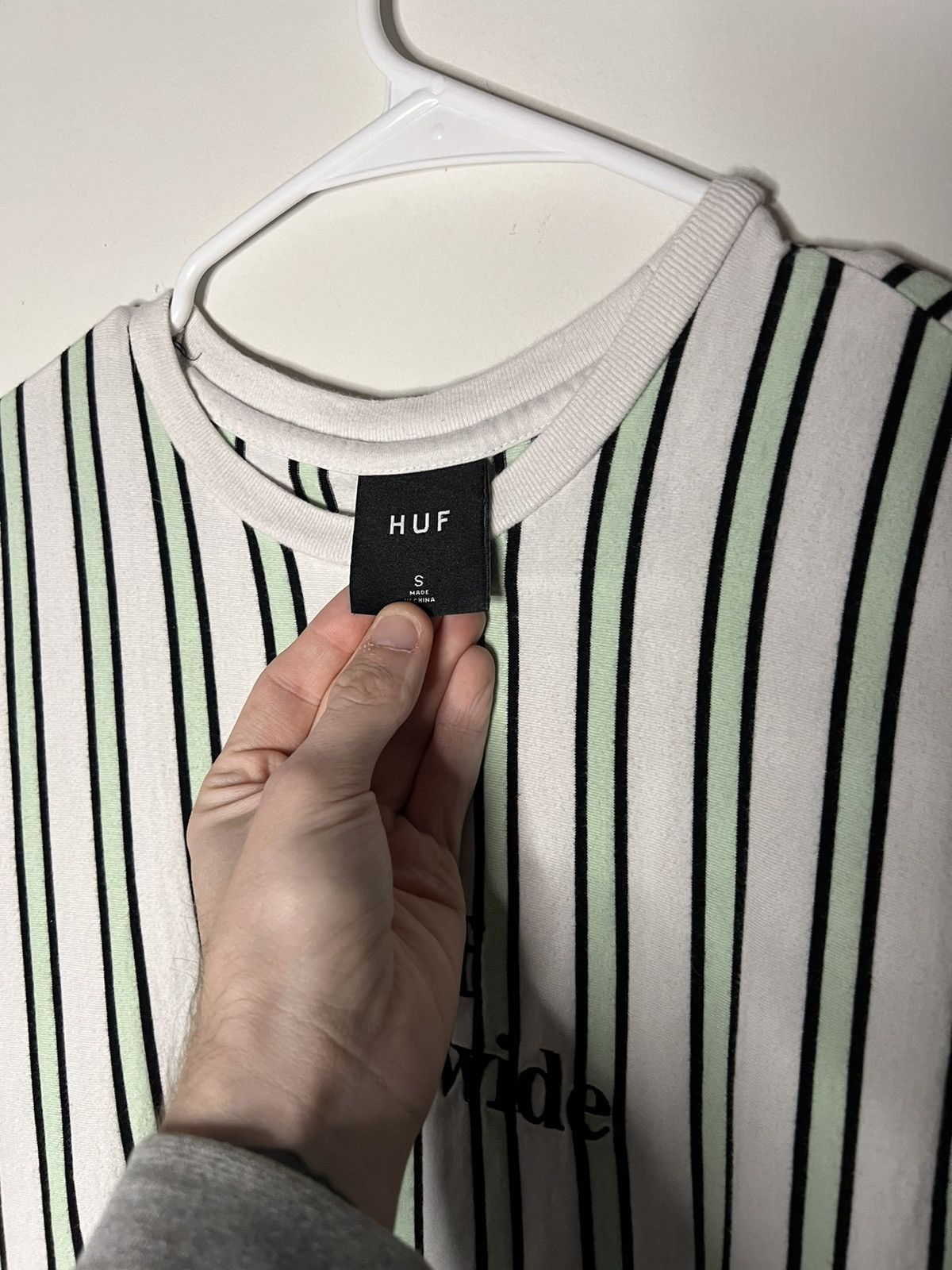 Huf × Vintage Vintage Huf Striped Embroidered Shirt Size US S / EU 44-46 / 1 - 6 Thumbnail