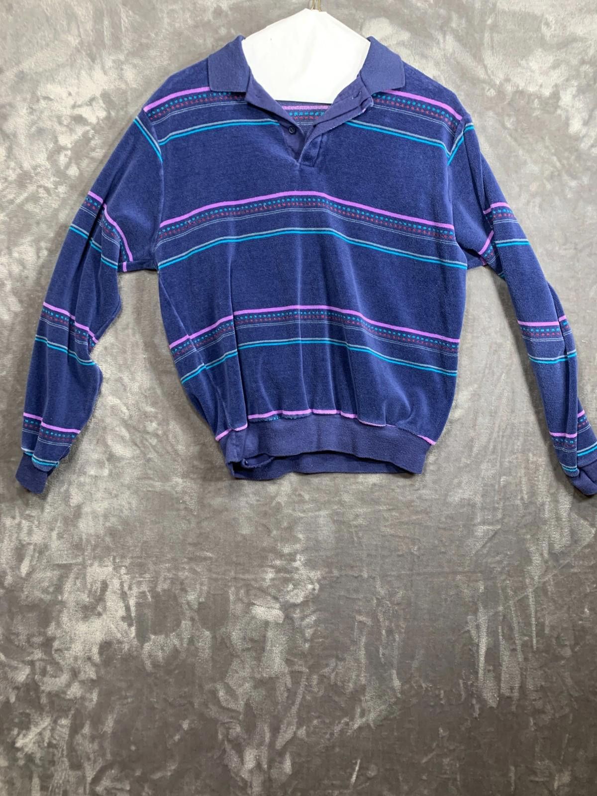 Designer VINTAGE 80/90s JJ Cochran Mens MED LS Polos Waist Band (114) Size US M / EU 48-50 / 2 - 1 Thumbnail