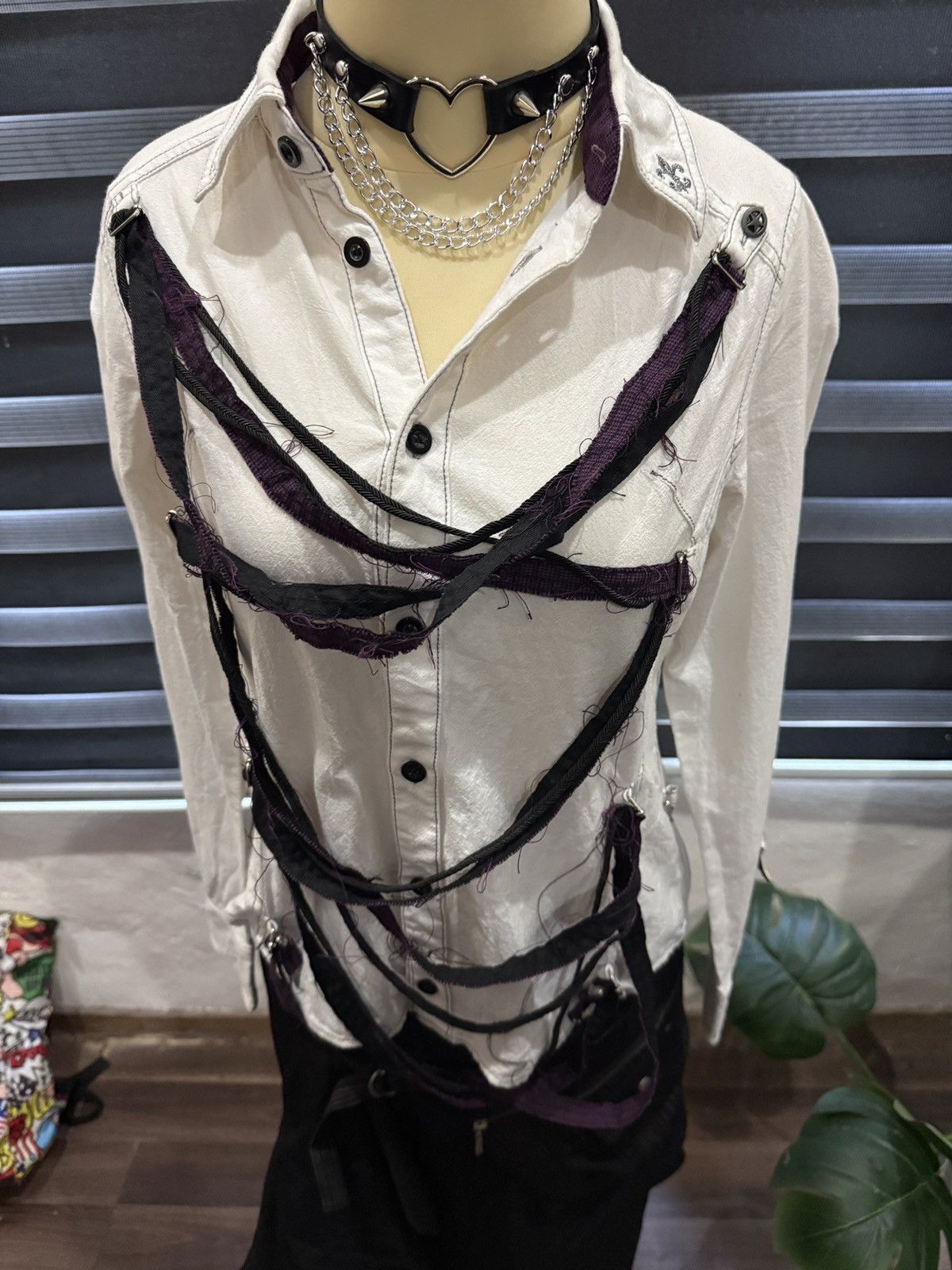 Hysteric Glamour Algonquins Multi Strap White Shirt Size M / US 6-8 / IT 42-44 - 5 Thumbnail