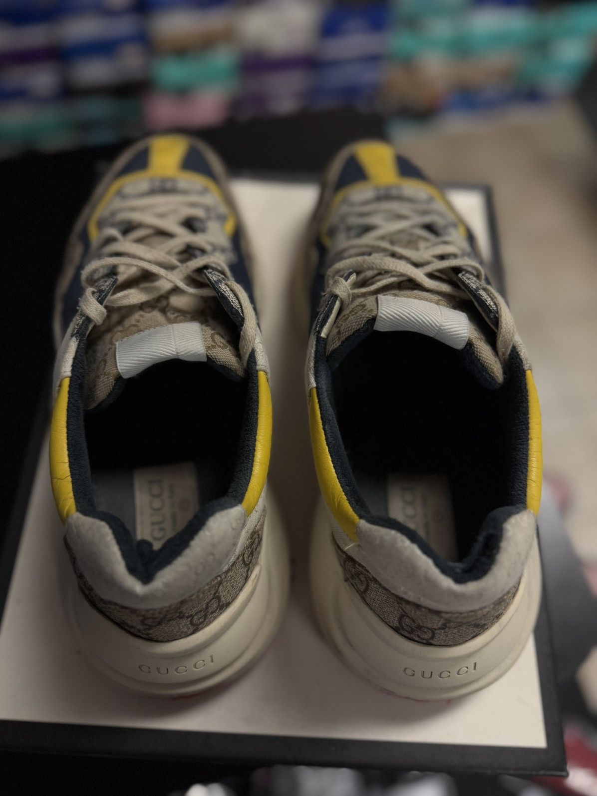 Gucci Gucci Rhyton Multicolored Low Top Shoes 11G/11.5M Size US 11.5 / EU 44-45 - 10 Thumbnail