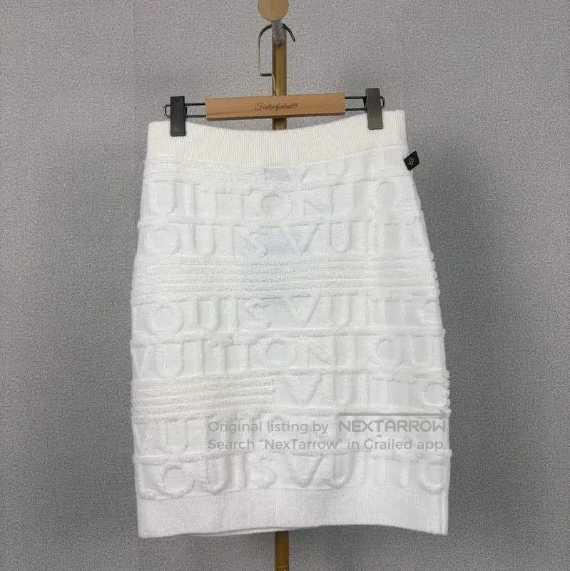 Other Louis Vuitton White Cotton Midi Skirt . Size 39" - 1 Thumbnail