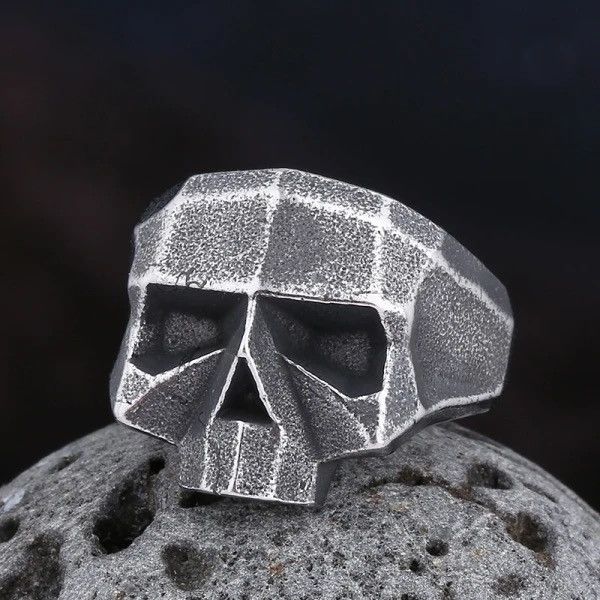 Jewelry × Vintage Size 12- 316L Stainless Steel Vintage Skull Ring Size ONE SIZE - 1 Thumbnail