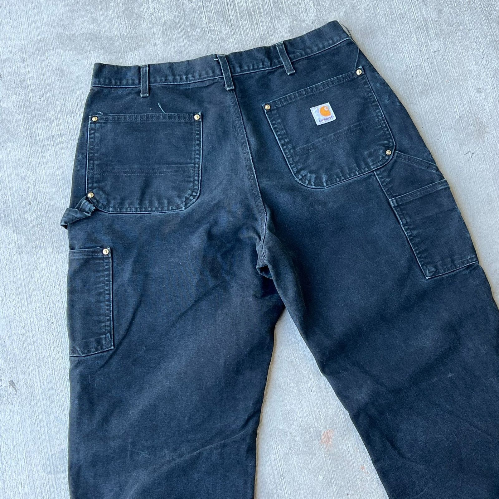 Carhartt × Vintage Carhartt black double knee work wear carpenter pants Size US 32 / EU 48 - 6 Thumbnail