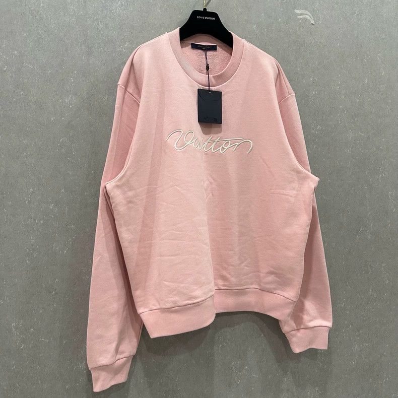 Louis Vuitton Louis Vuitton Solid Crew Neck Pullover Long Sleeve sweatsh Size US XL / EU 56 / 4 - 3 Thumbnail