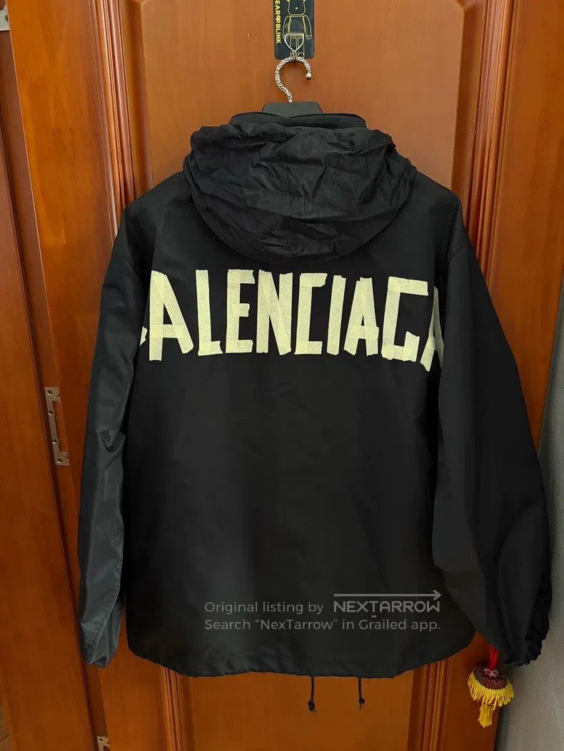 Balenciaga Balenciaga Tape Logo Windbreaker Size US S / EU 44-46 / 1 - 1 Thumbnail