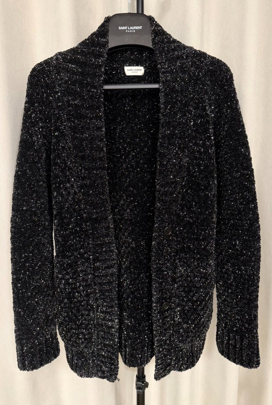 Saint Laurent Paris Saint Laurent SLP 19FW All-Over Star Glitter Cardigan Size US XS / EU 42 / 0 - 1 Thumbnail