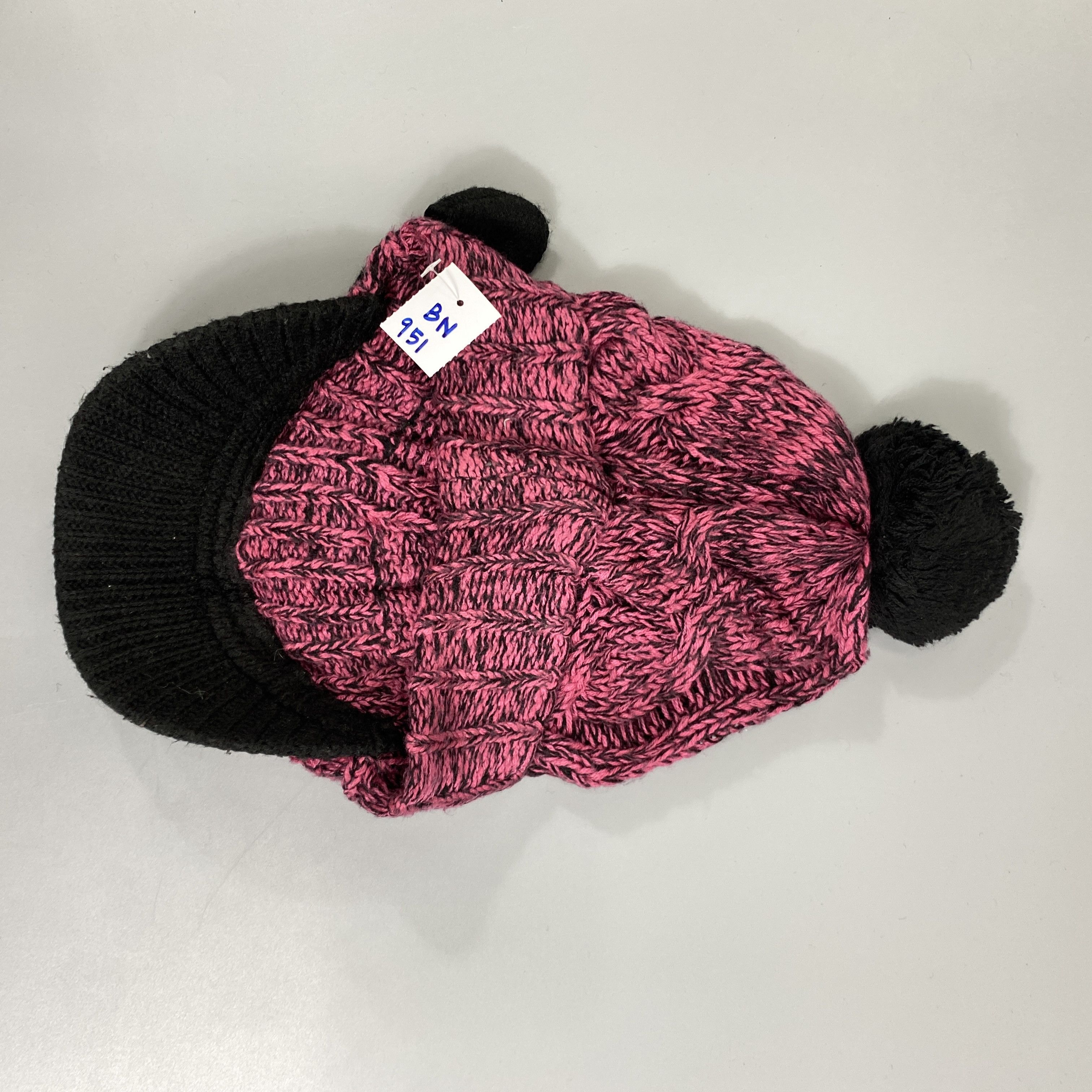 Japanese Brand Knitted Beanie Hats With Brim And Pom Pom -BN951 Size ONE SIZE - 9 Thumbnail
