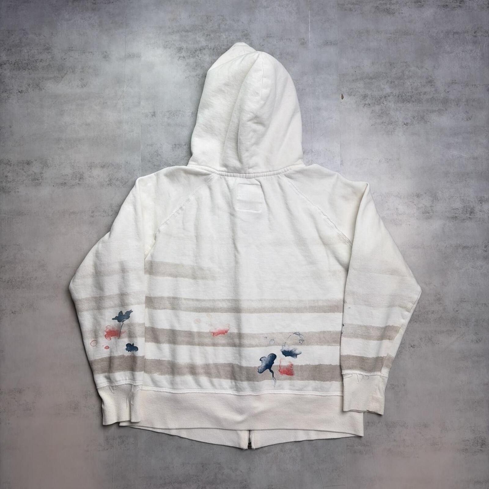 Other Y2K White GRG Grunge Floral Gothic Skater Zip Up Hoodie Size M / US 6-8 / IT 42-44 - 8 Thumbnail