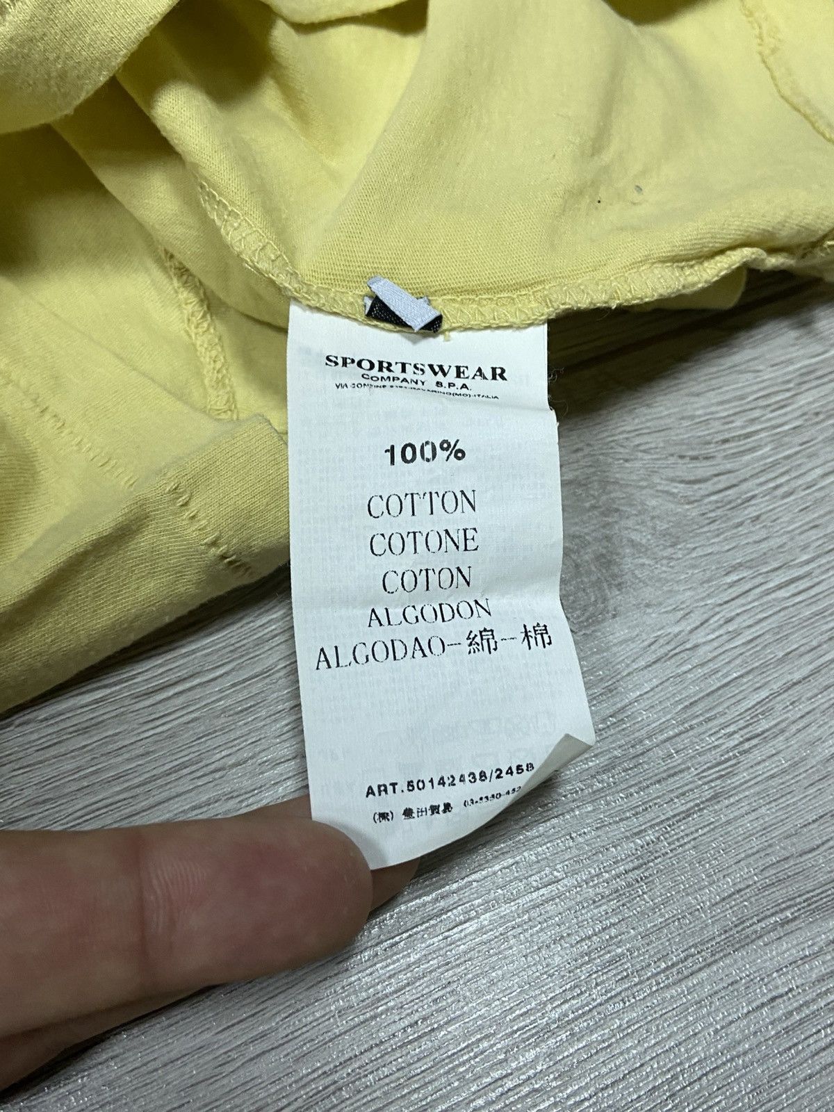 Vintage Stone Island denims vintage compass logo t-shirt Size US L / EU 52-54 / 3 - 7 Thumbnail
