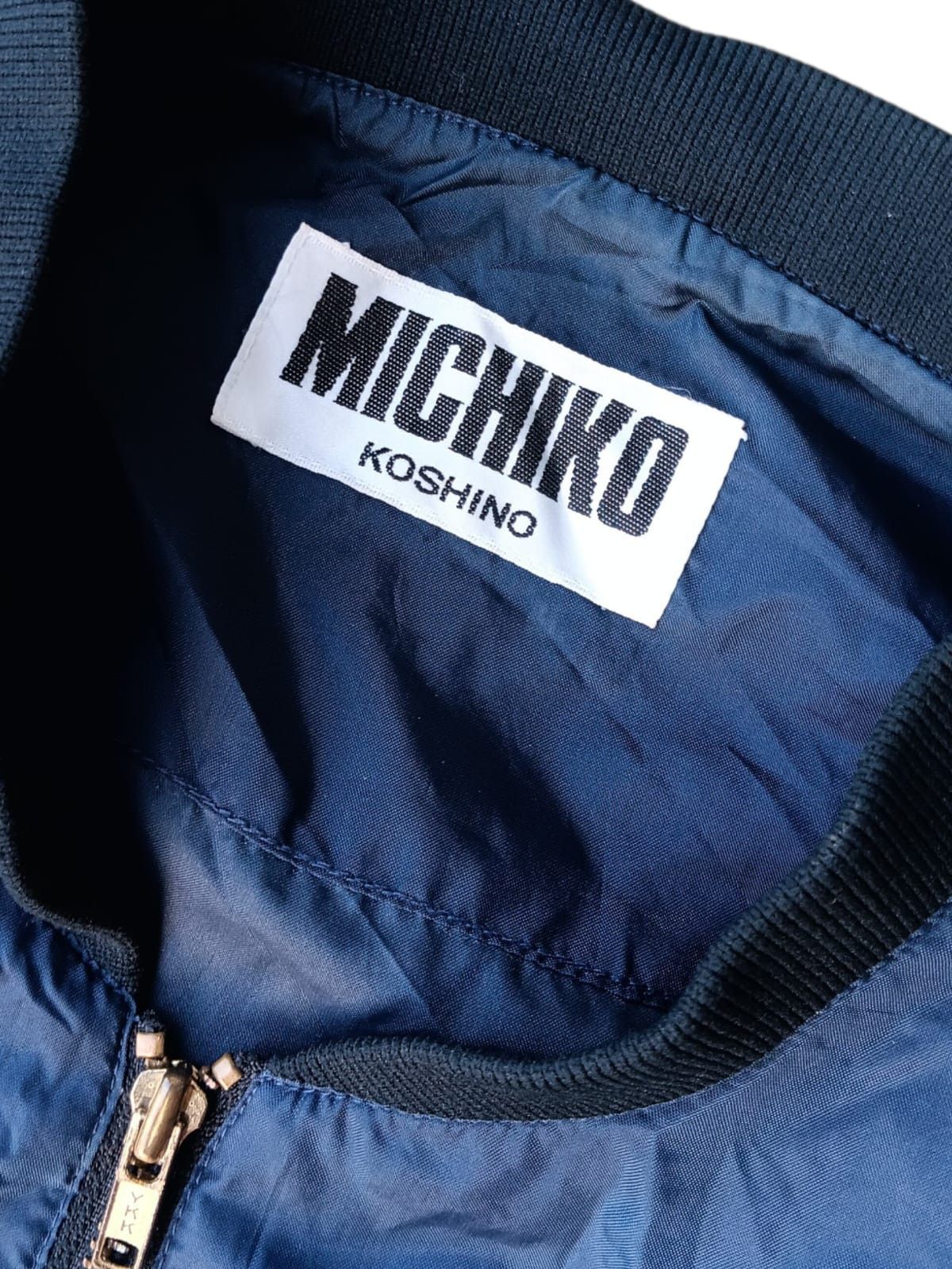 Michiko Koshino London Big logo nylon navy jacket Size US M / EU 48-50 / 2 - 6 Thumbnail