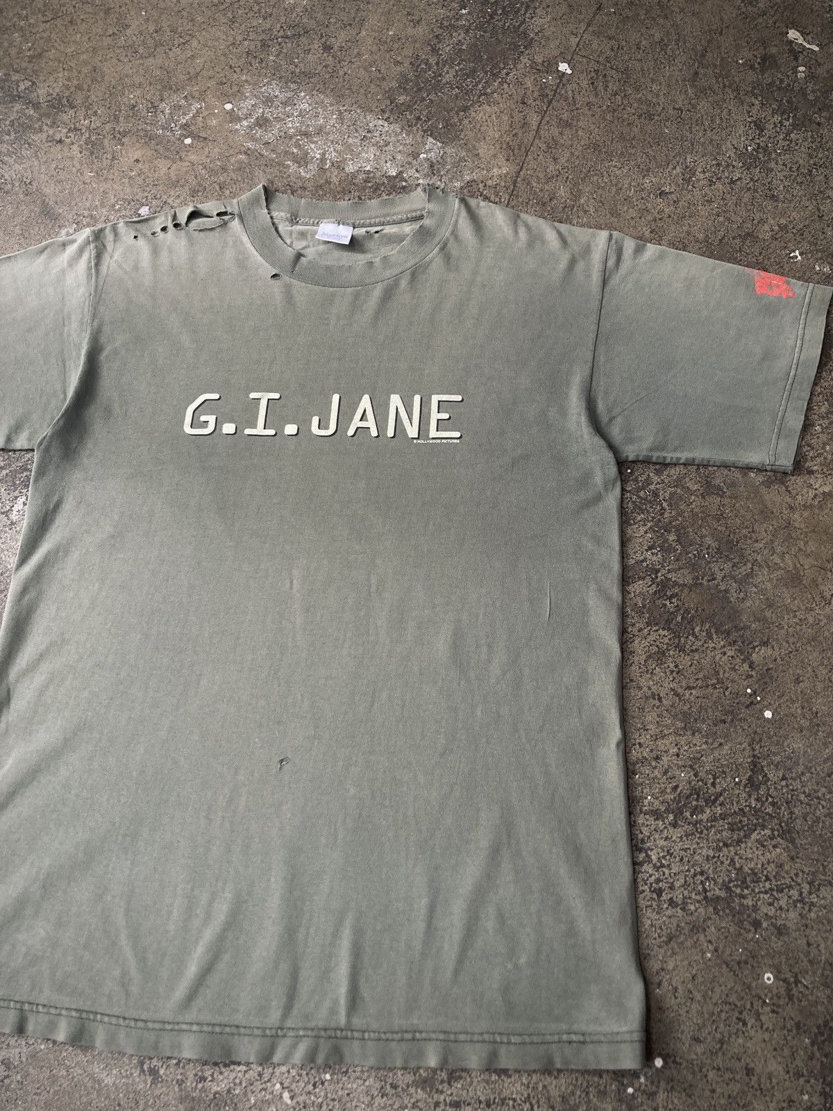 Vintage Vintage ‘97 G.I Jane Movie Promo Tee Size US L / EU 52-54 / 3 - 3 Thumbnail