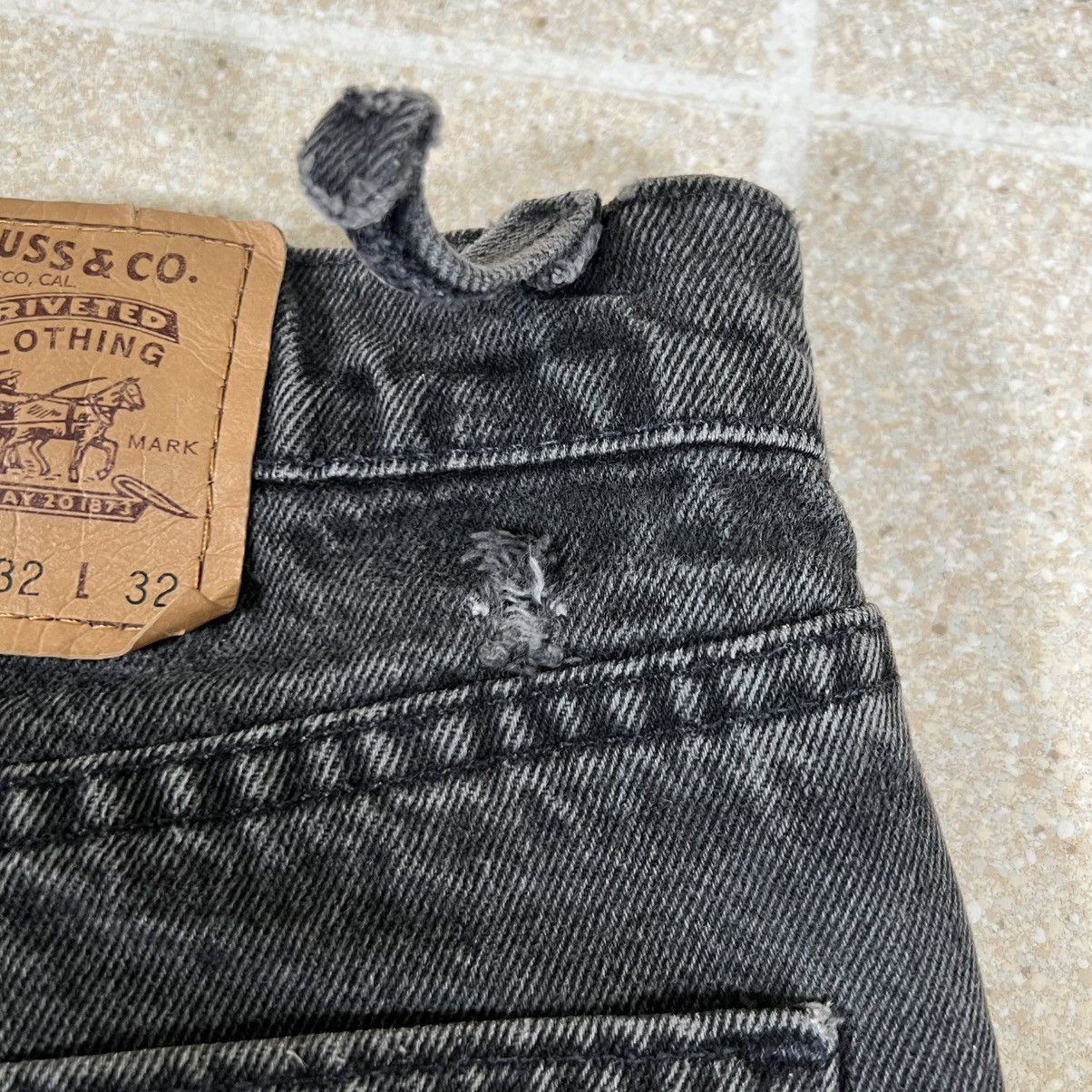 Levi's Vintage Levi’s 550 30x32 Black Orange Tab Jeans MADE IN USA Size US 30 / EU 46 - 6 Thumbnail