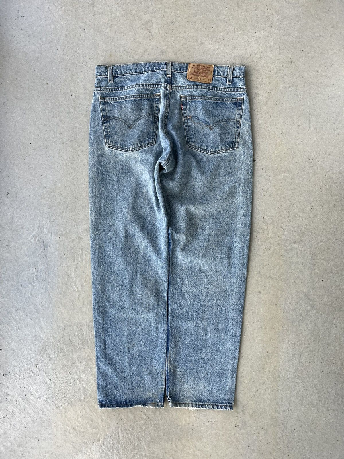Levi's Vintage 90s Levi’s 505 Faded Denim Jeans Size US 37 - 2 Thumbnail