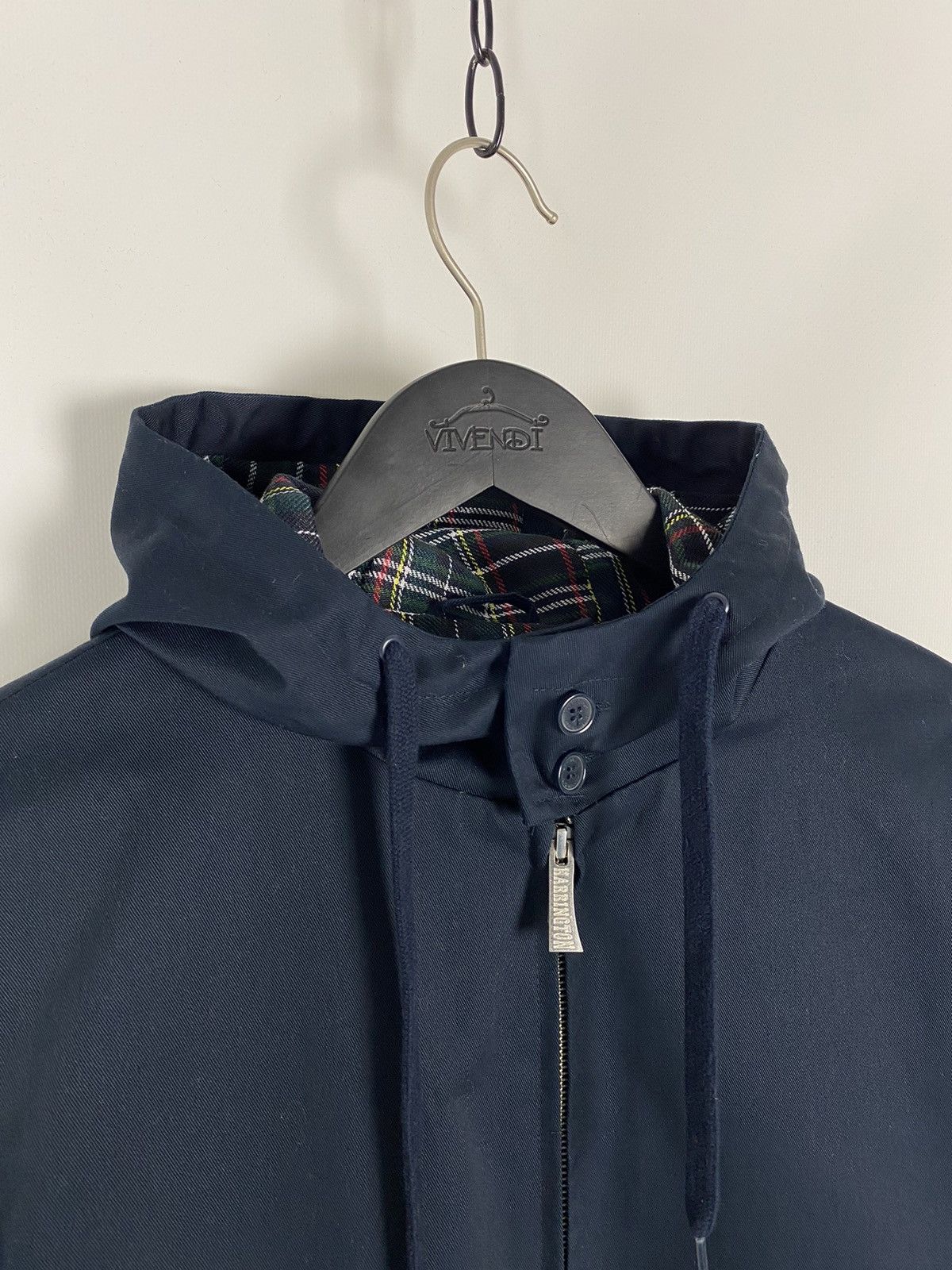 Other Casual Navy Blue Cotton Hooded Jacket Size US M / EU 48-50 / 2 - 3 Thumbnail
