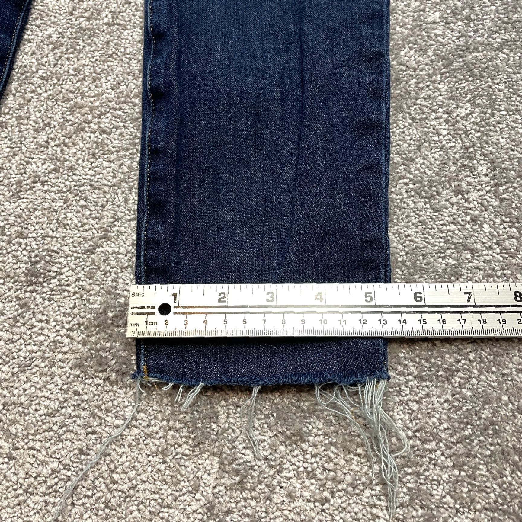 Banana Republic VINTAGE Banana Republic Jeans Haig Blue Dark Wash Womens 30 Reg Skinny Mid Rise 5-Pocket Denim Stretch Size 24" / US 00 / IT 34 - 6 Thumbnail