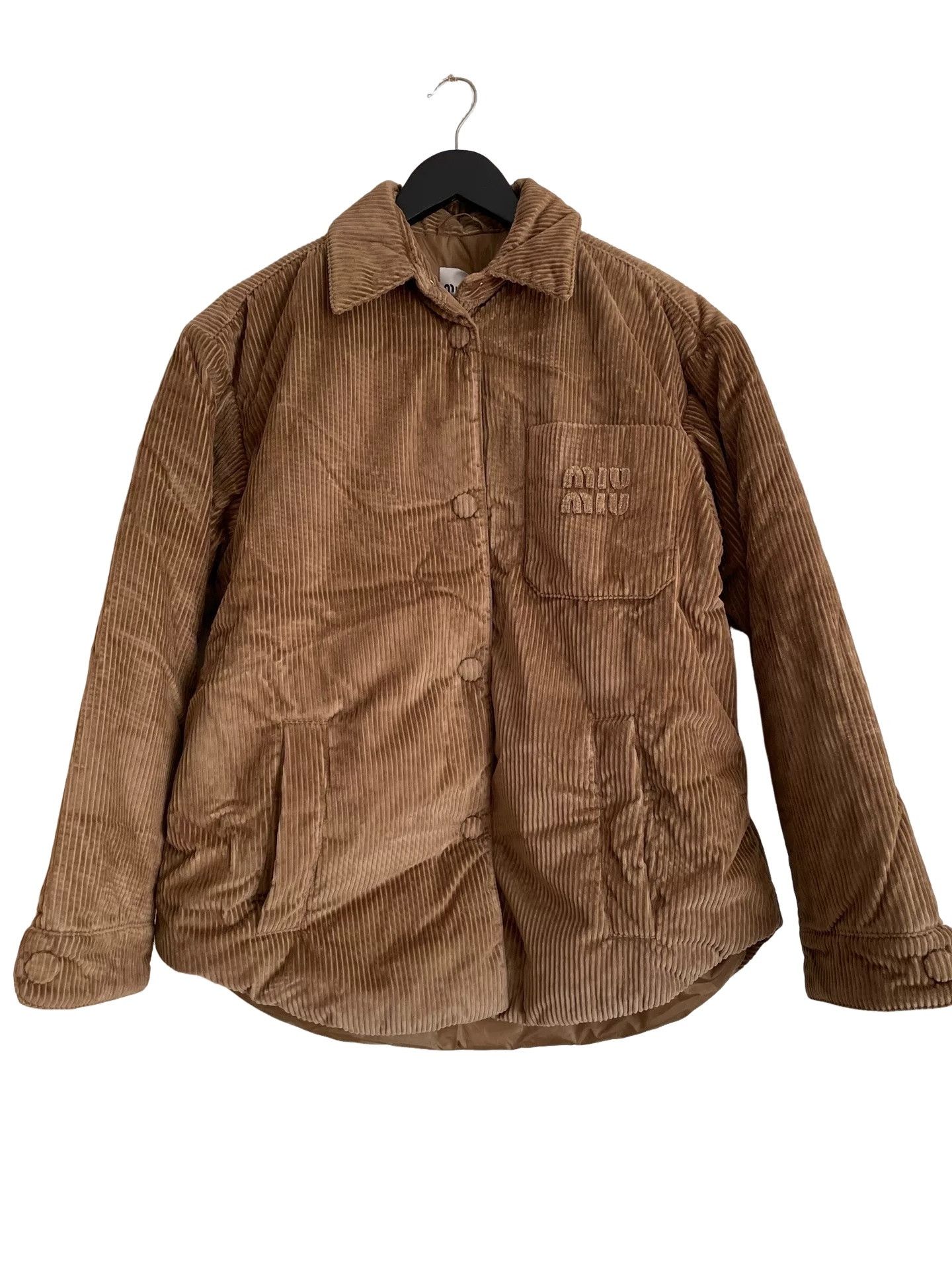 Miu Miu Miu Miu Corduroy Puffer Jacket Size 36 Size XS / US 0-2 / IT 36-38 - 1 Thumbnail