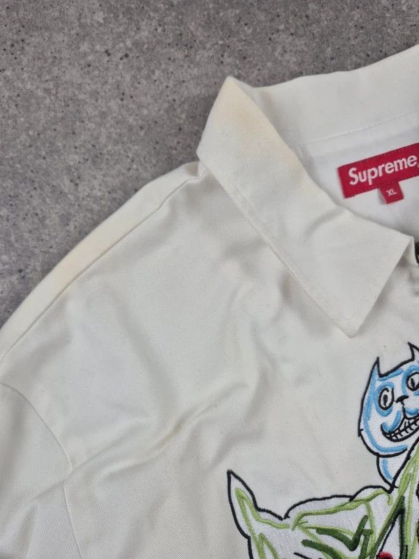 Supreme Supreme Men's White Daniel Johnston Work Full Zip Jackets XL Size US XL / EU 56 / 4 - 4 Thumbnail