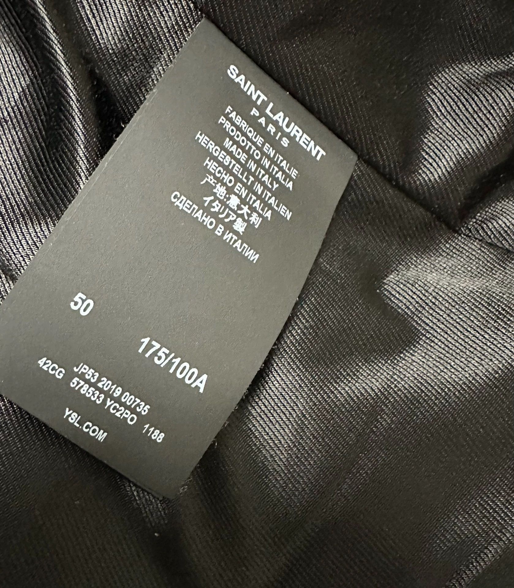 Saint Laurent Paris Saint Laurent Paris L01 Classic Leather Jacket-2505 Size US L / EU 52-54 / 3 - 4 Thumbnail