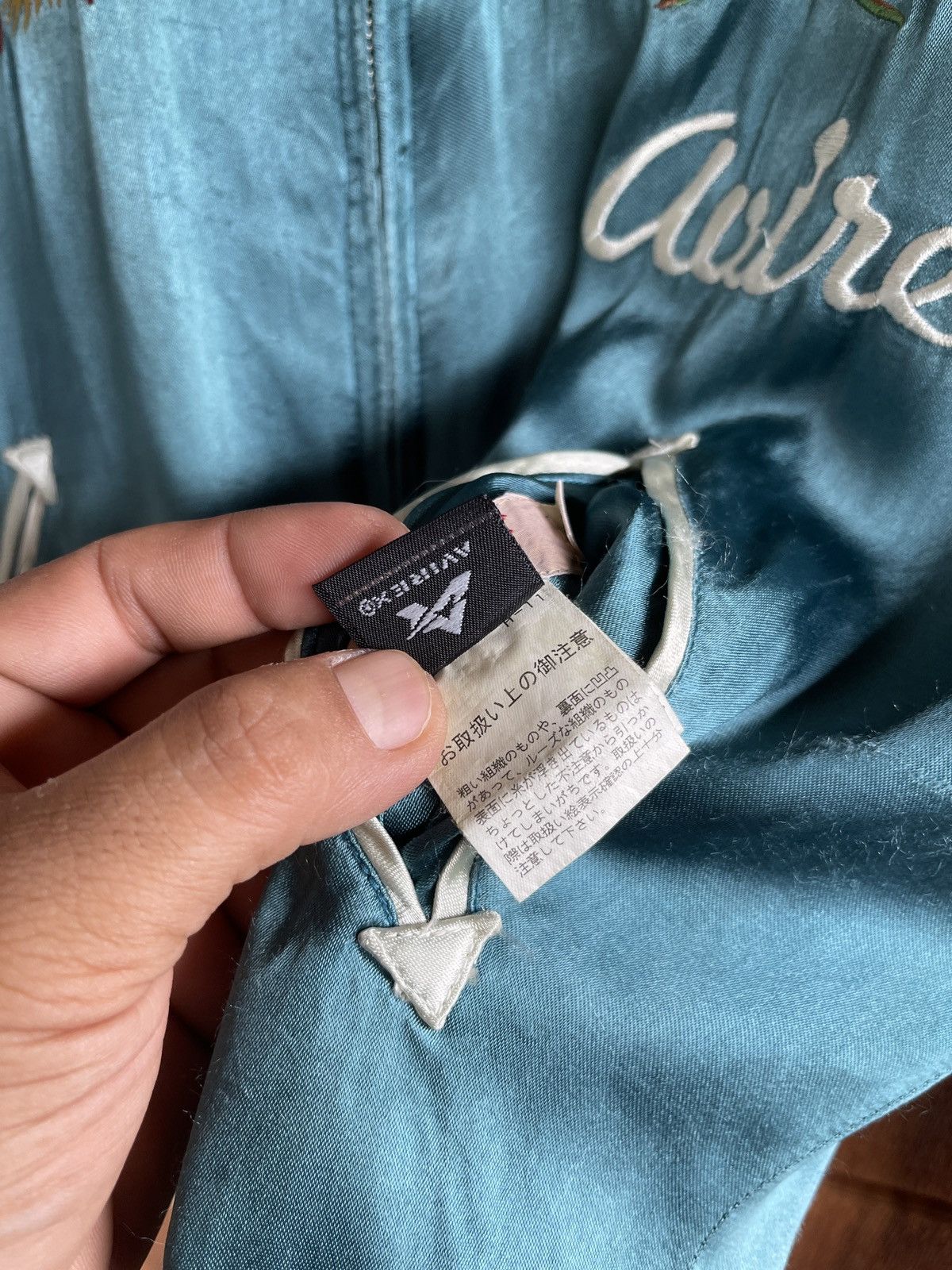 Avirex Rare🔥Vtg AVIREX x SUKAJAN JAPAN Satin Rayon Jacket Size US M / EU 48-50 / 2 - 12 Thumbnail