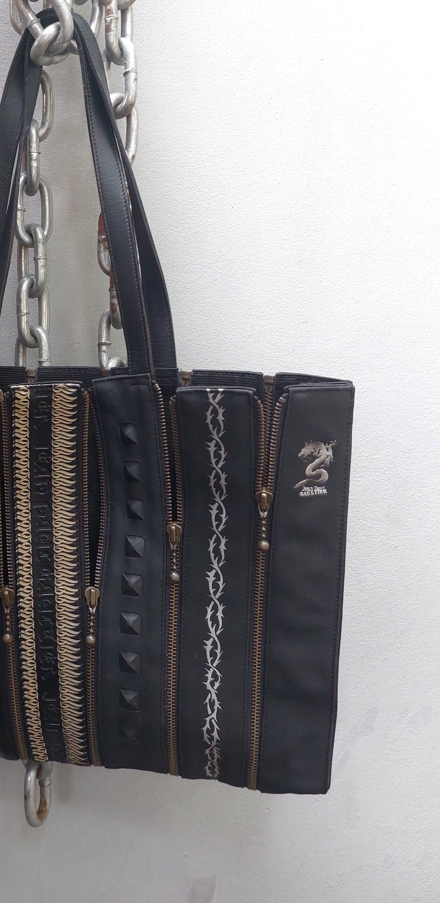 Jean Paul Gaultier RARE Jean Paul Gaultier Transformer Multi Zipper Handbag Size ONE SIZE - 6 Thumbnail