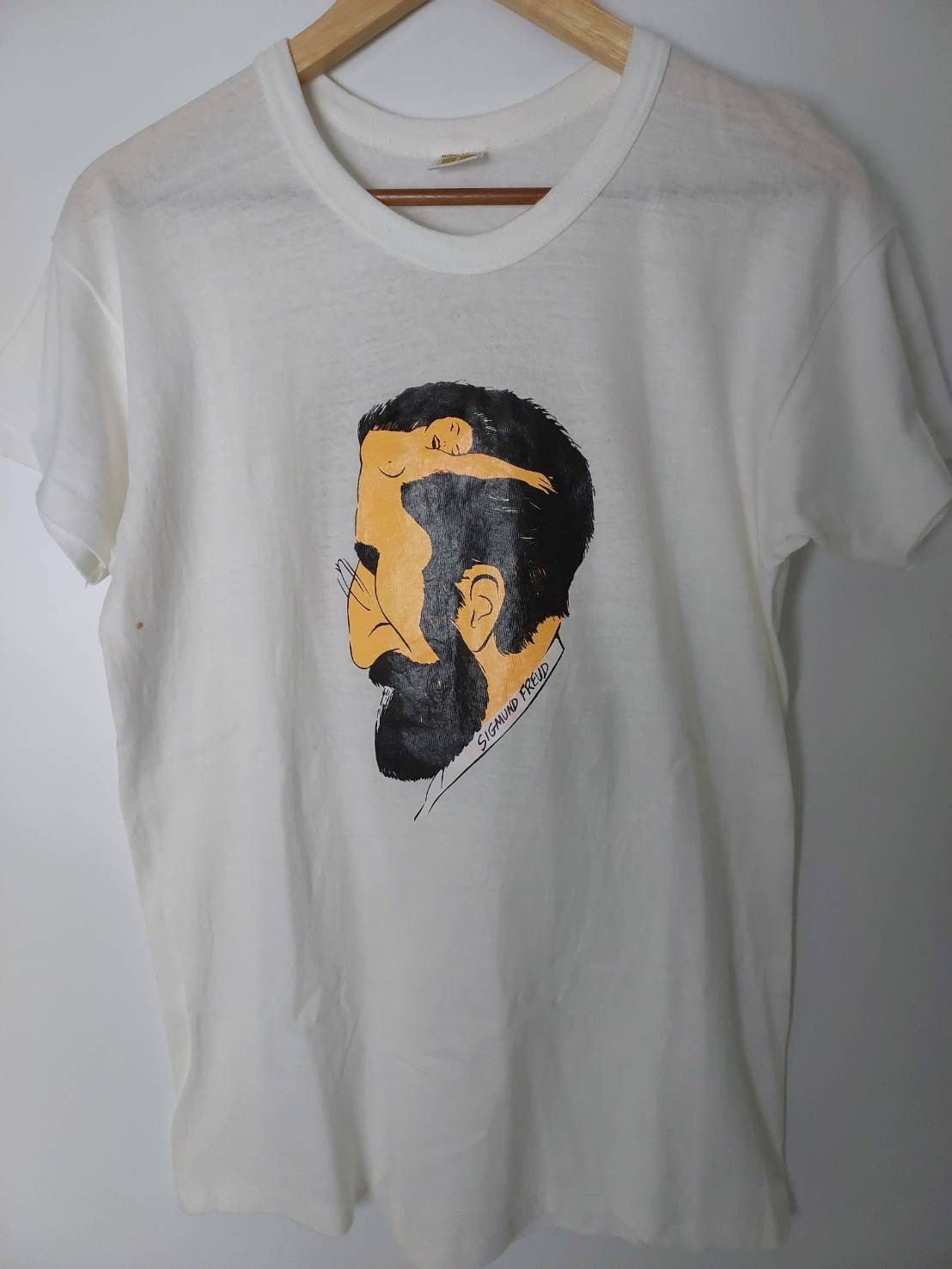 Arts & Science Vintage 1980’s Sigmund Freud Tee Size US XL / EU 56 / 4 - 1 Thumbnail