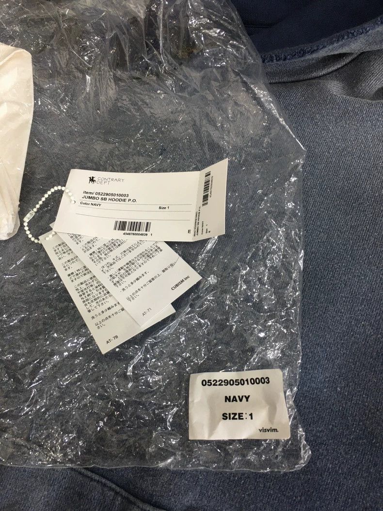 Visvim VisvimVISVIM 22AW CONTRARY DEPT JUMBO HOODIE CRASH-2504 Size US S / EU 44-46 / 1 - 6 Thumbnail