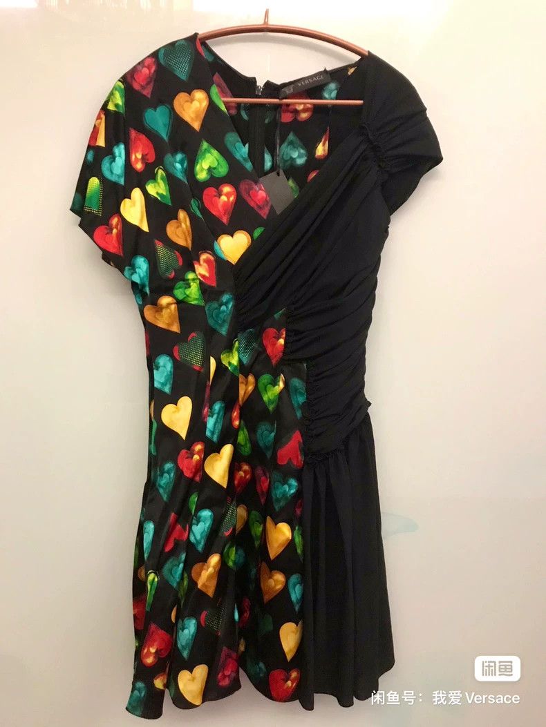 Versace Versace Mulberry silk silk dress Size XL / US 12-14 / IT 48-50 - 3 Thumbnail