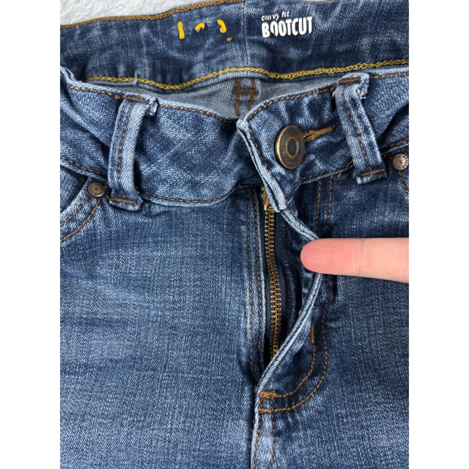 Lee Lee Jeans Womens 26x28 Blue Denim Bootcut Mid Rise Cotton Blend Size 26" / US 2 / IT 38 - 5 Thumbnail