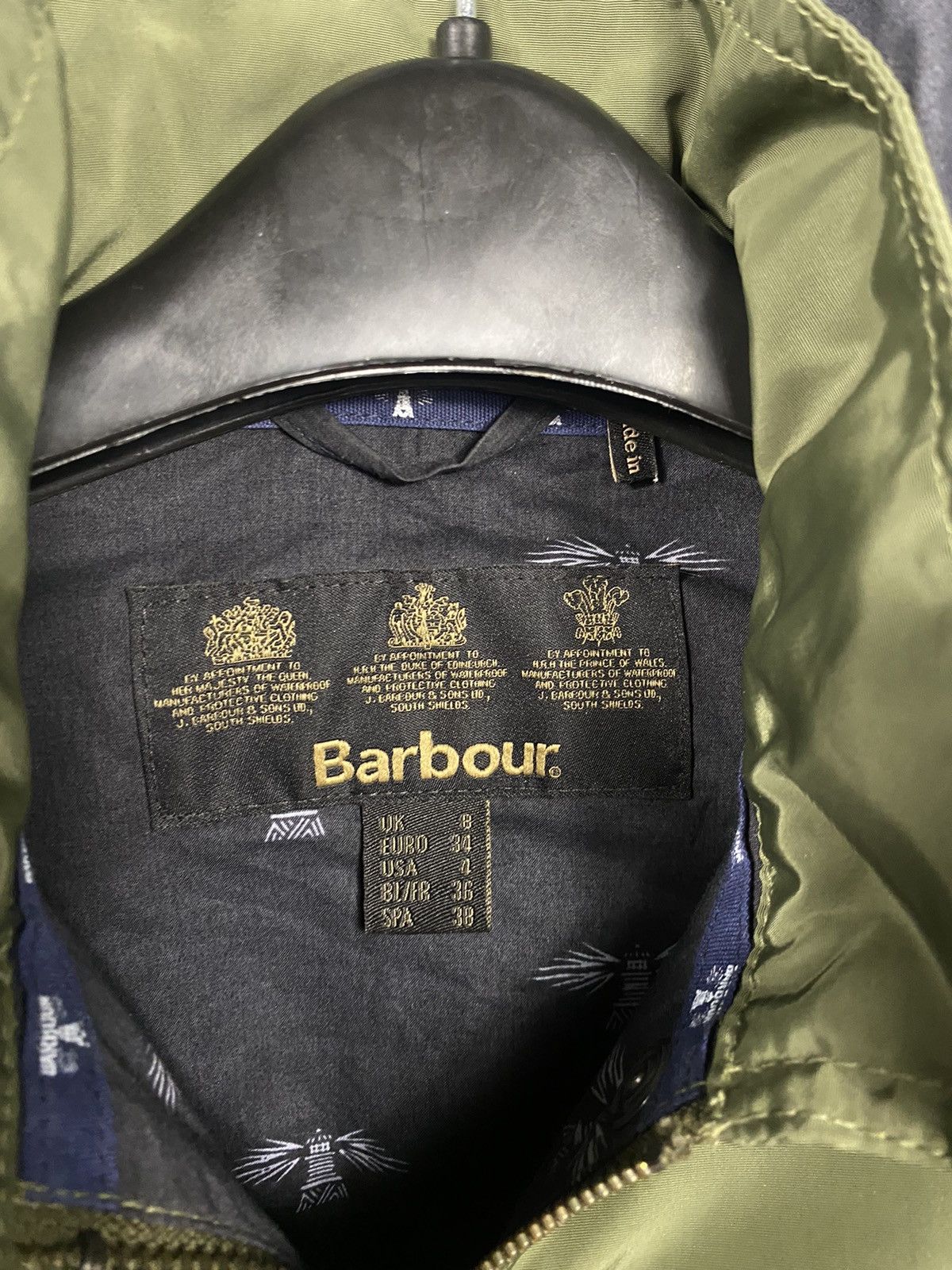 Barbour Ladies Barbour waterproof clove hitch with hood drawstring Size S / US 4 / IT 40 - 4 Thumbnail