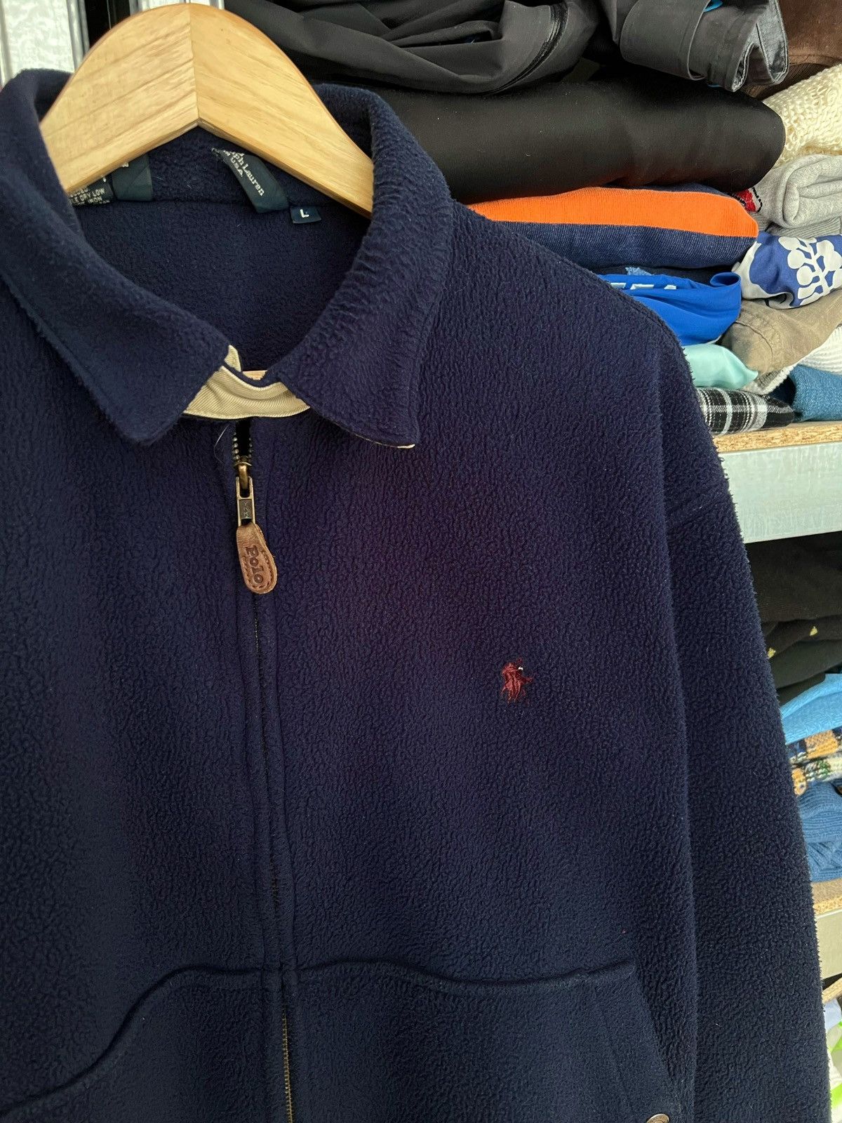 Polo Ralph Lauren × Ralph Lauren × Vintage Vintage Polo Ralph Lauren Fleece Jacket Y2K Bomber Size L Size US L / EU 52-54 / 3 - 2 Thumbnail