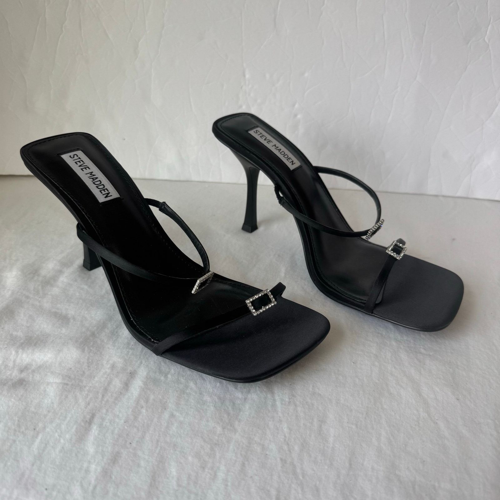 Steve Madden NEW Steve Madden Women's Aislinn Heels Sandals 9.5 Black Size US 9.5 / IT 39.5 - 1 Thumbnail