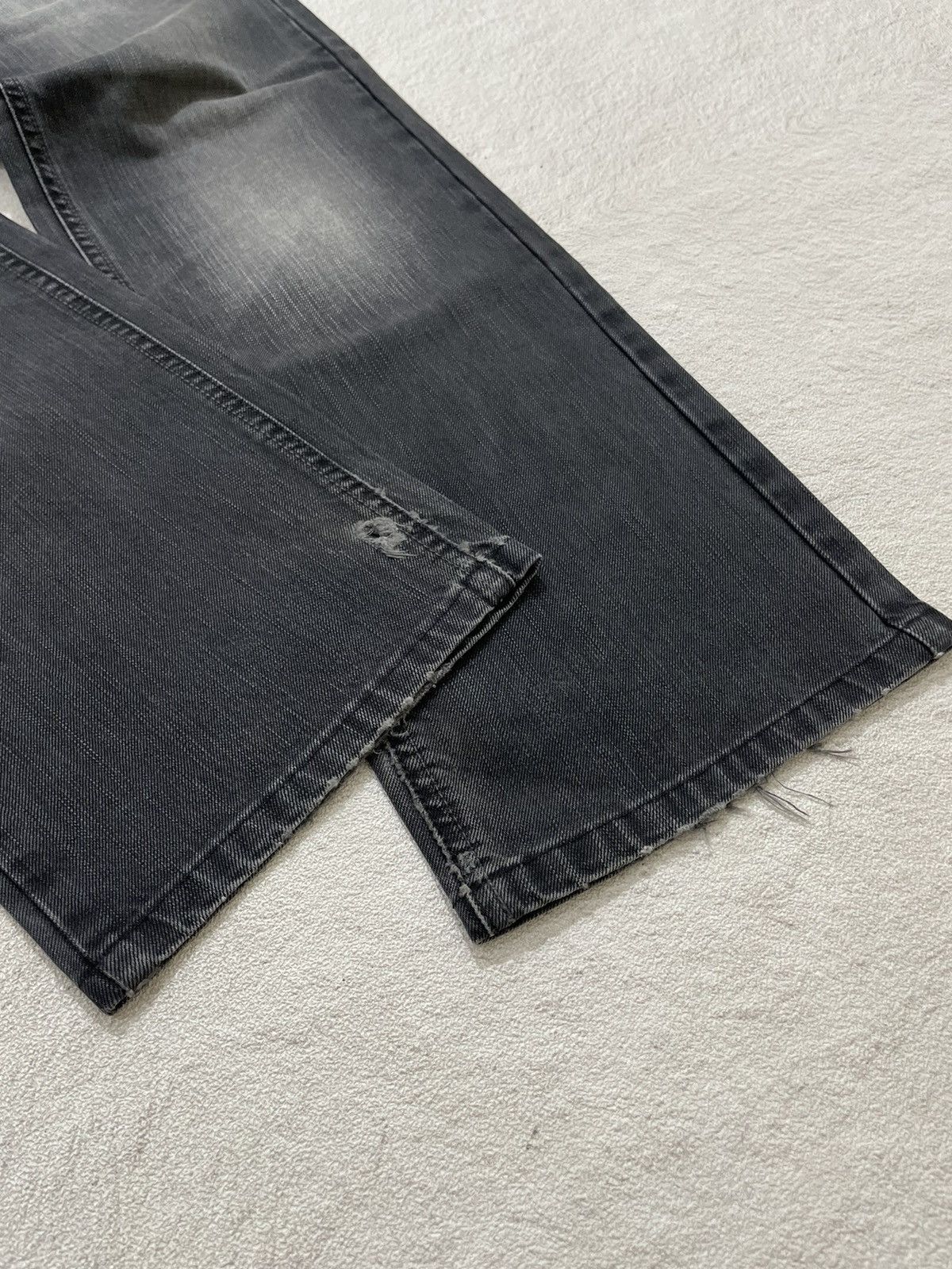 Japanese Brand 2000s Get Used Washed Black Denim Size US 27 - 4 Thumbnail