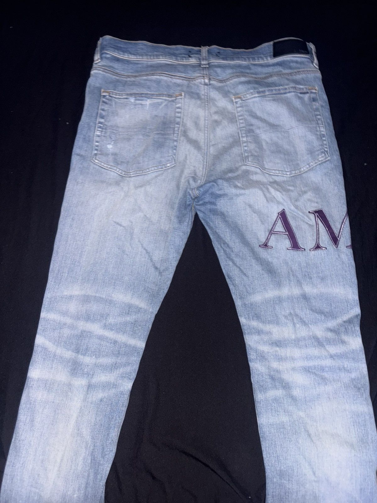 Amiri AMIRI Serif Purple Logo Jean Size US 38 / EU 54 - 2 Thumbnail