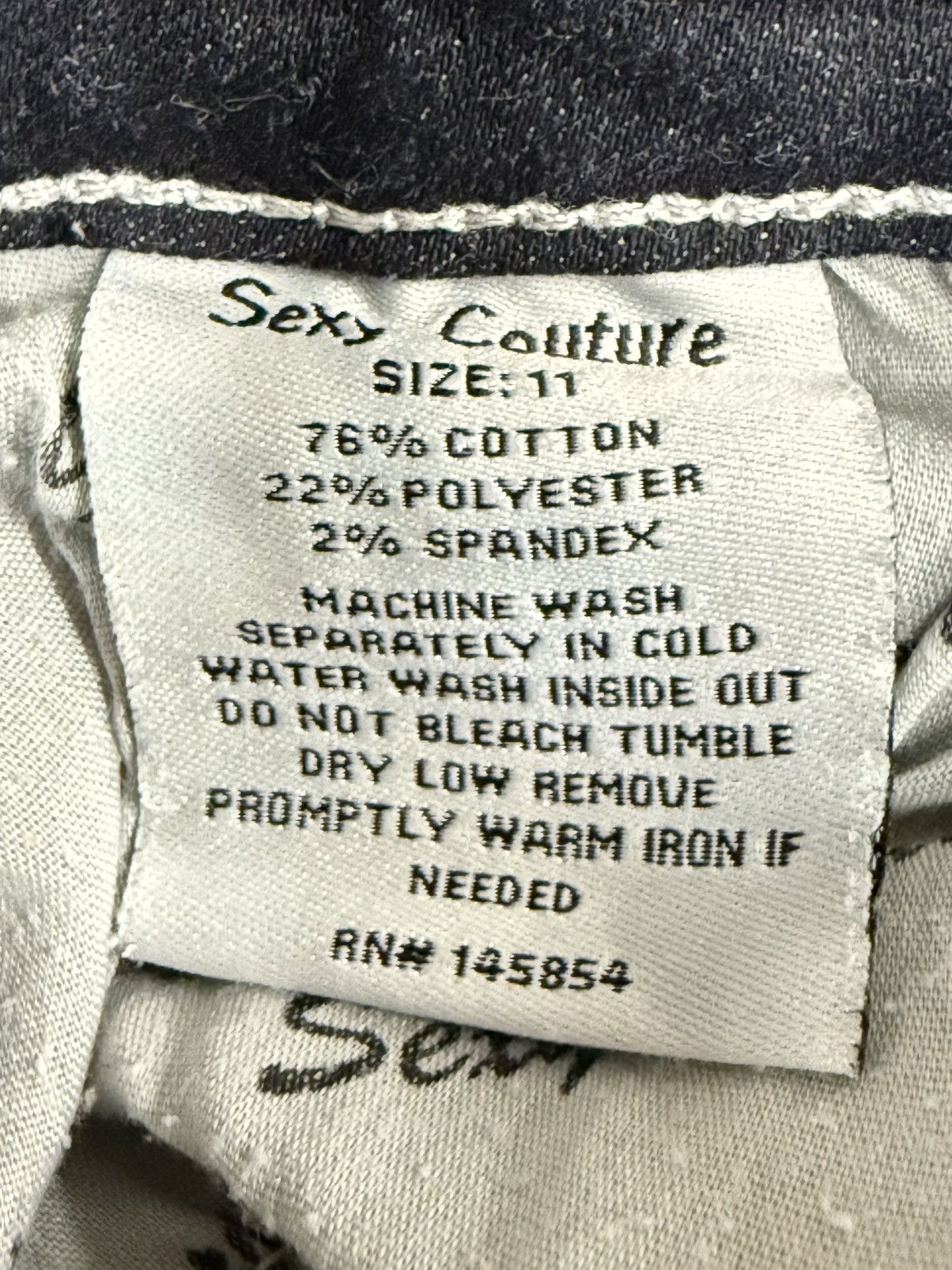 Vintage Sexy Couture Cross Rhinestone Bling Stitch Shorts Size 11 Size 34" / US 12 / IT 48 - 5 Thumbnail