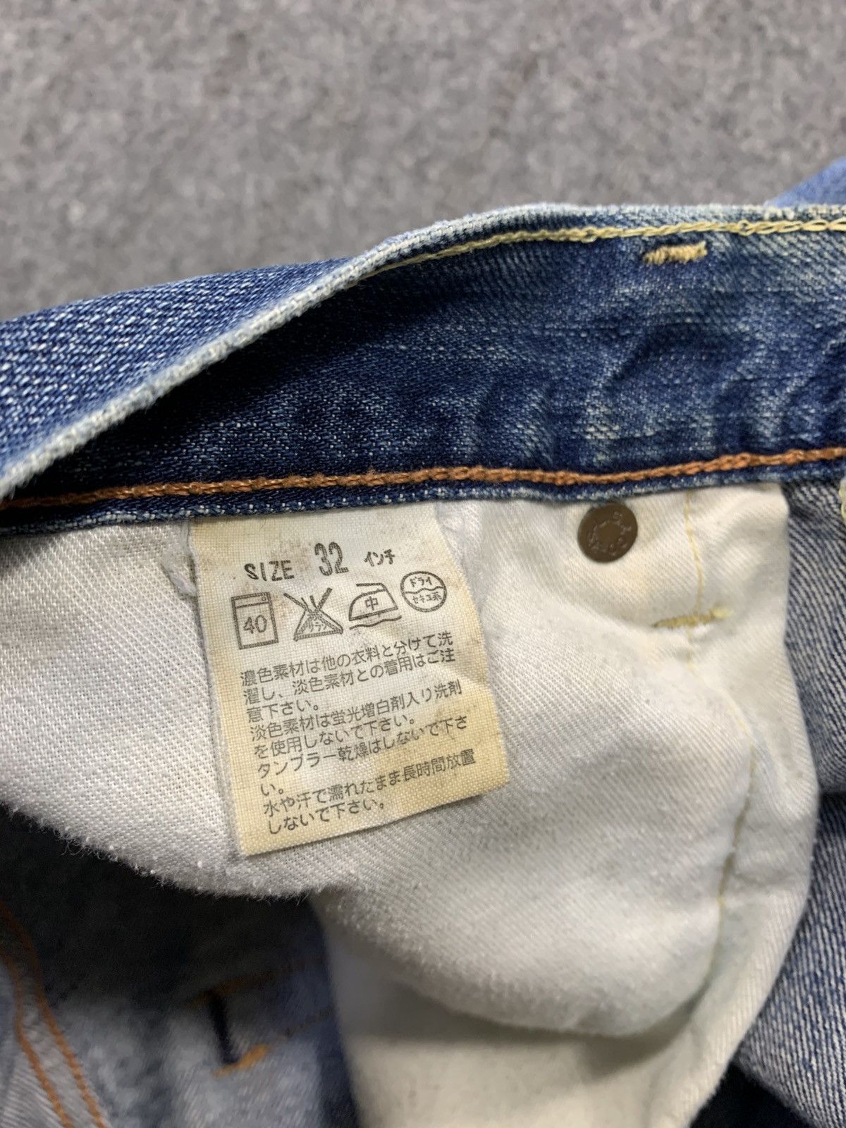 Levi's Levis Strauss Lot 502 Indigo Distressed Denim Straight Cut Size US 32 / EU 48 - 10 Thumbnail