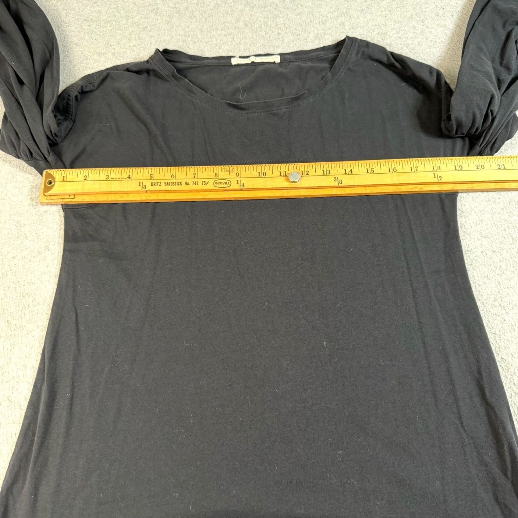 Vintage Peruvian Connection Shirt Womens M Black Women Medium Balloon Sleeve Pima Cotton Peru Size M / US 6-8 / IT 42-44 - 6 Thumbnail