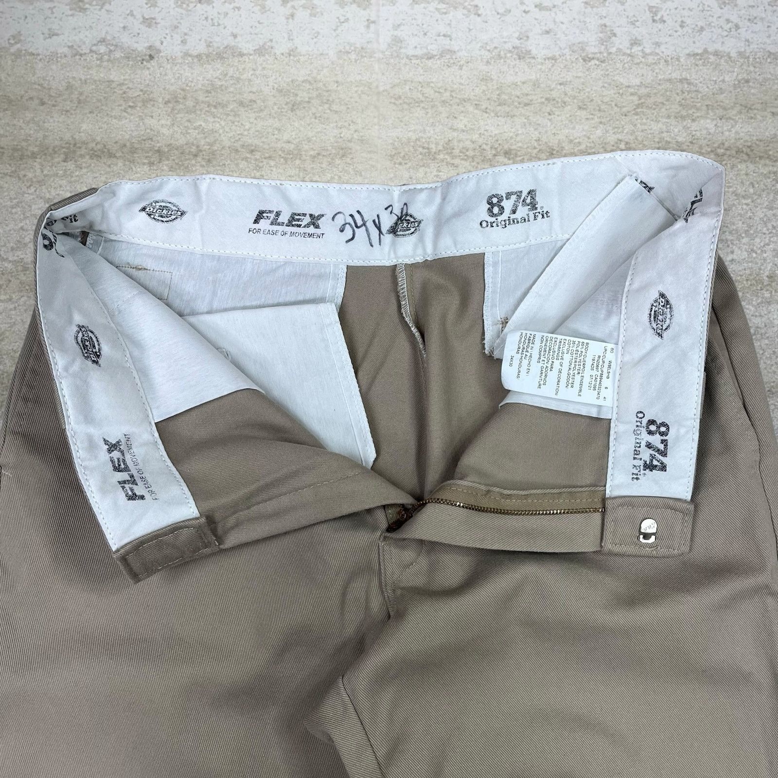 Dickies Vintage Y2K Dickies Khakis Pants 874 34x30 Original Fit Tan Size US 34 / EU 50 - 4 Thumbnail