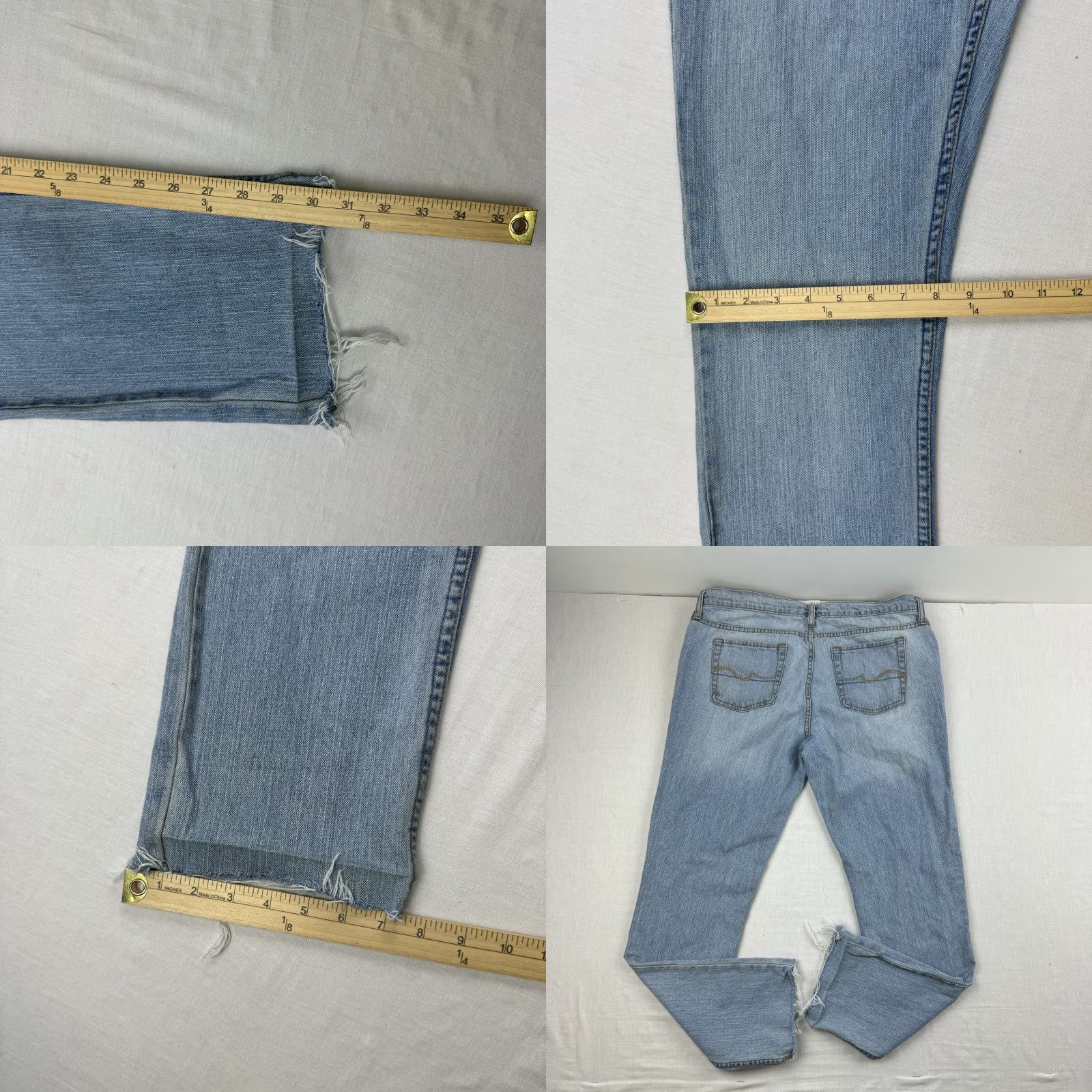Vintage VINTAGE No Boundaries Jeans Women Tall 15 Blue 90s Grunge Y2K 2000s Punk Straight Jeans Womens Size 36" / US 14 / IT 50 - 9 Thumbnail