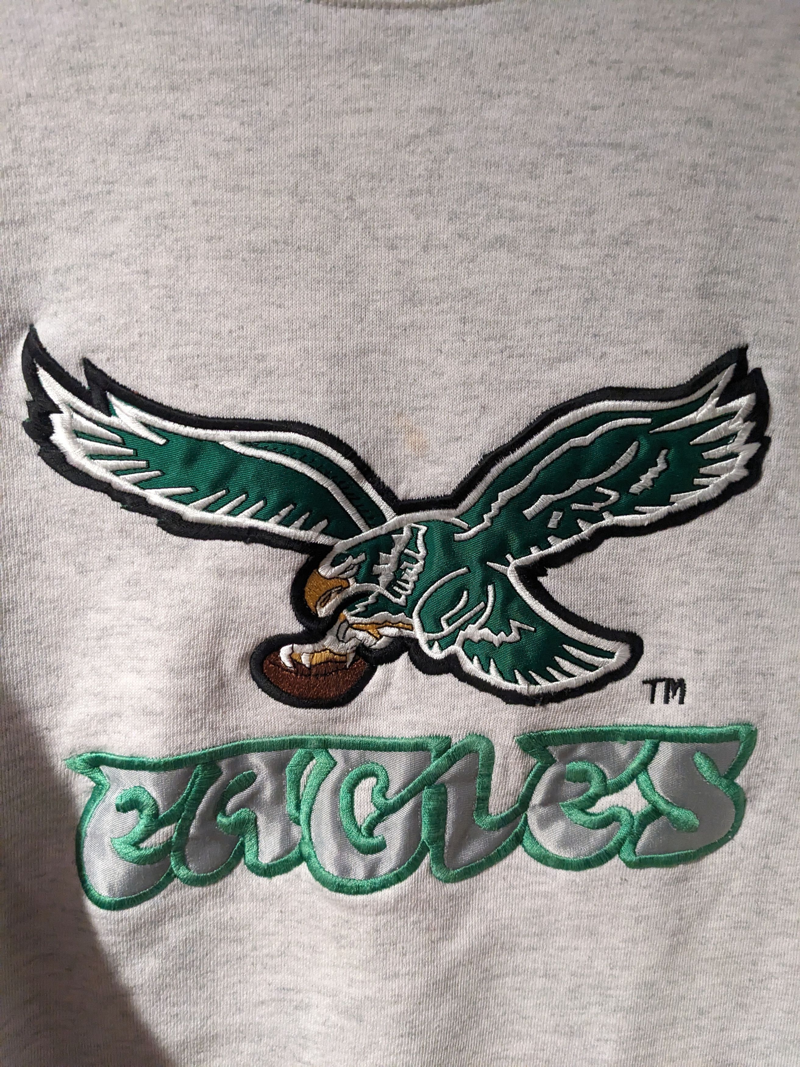 Nutmeg × Vintage Vintage 90s Philadelphia Eagles NFL Football Sweatshirt Size US XL / EU 56 / 4 - 2 Thumbnail
