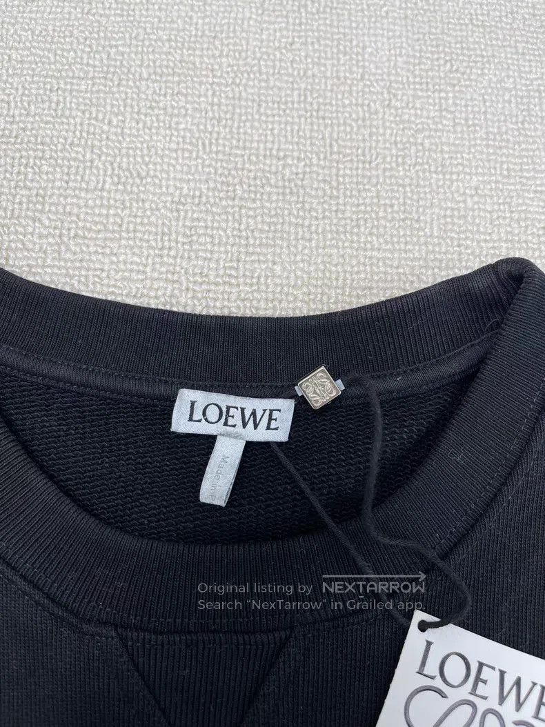 Loewe Loewe Cotton Round Neck Letter Embroidered Sweatshirt Size XL / US 12-14 / IT 48-50 - 2 Thumbnail