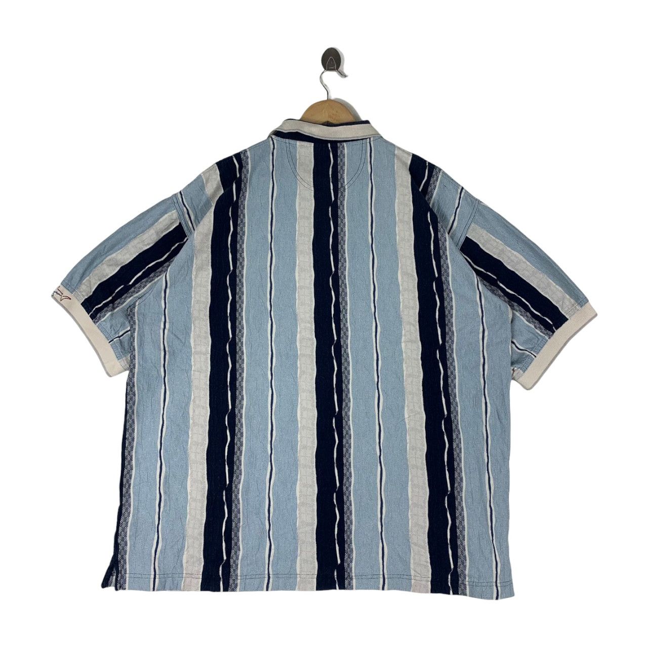 Greg Norman Vintage Greg Norman Collection Striped Polo Shirt Size US XL / EU 56 / 4 - 4 Thumbnail