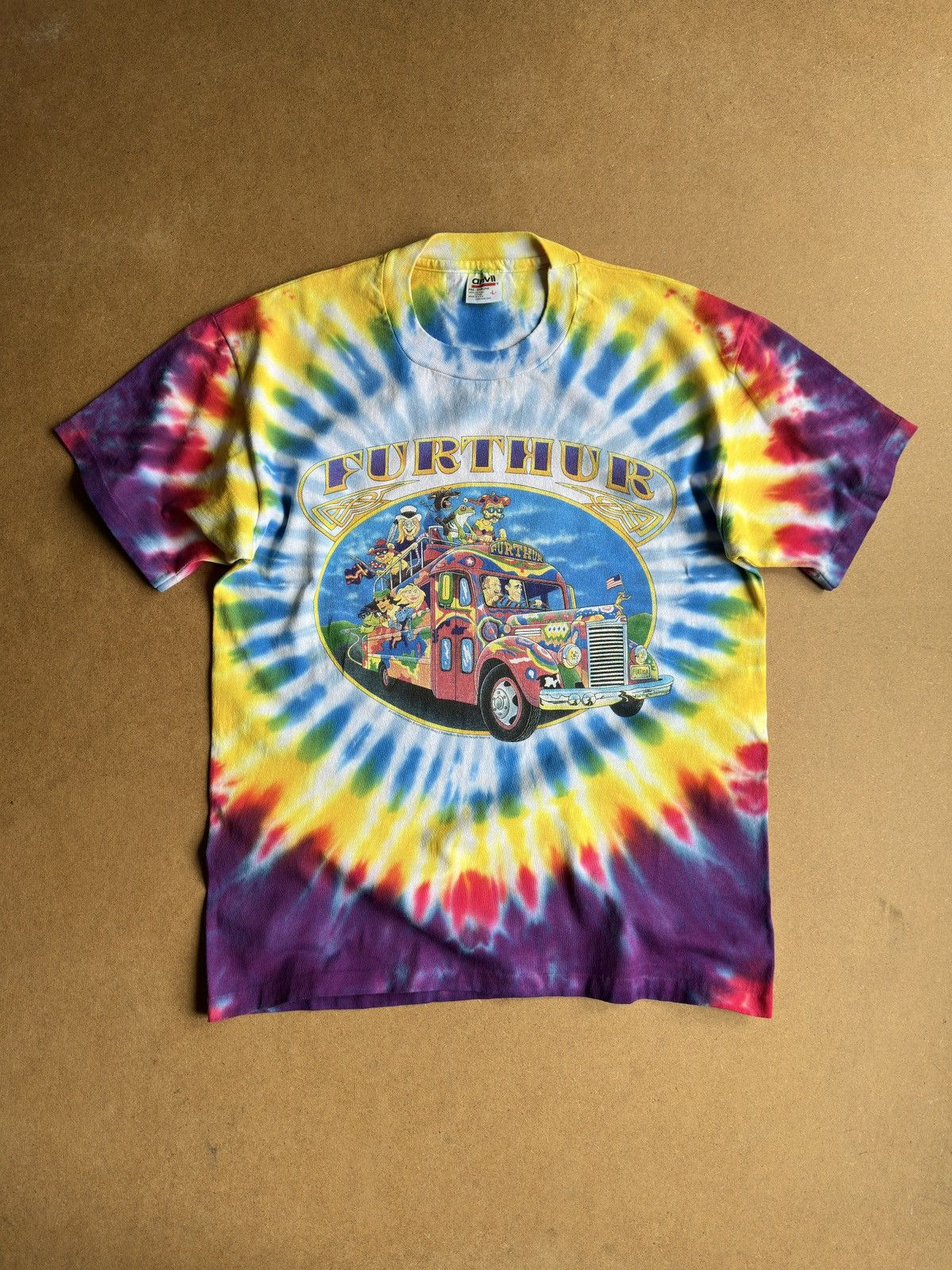 Grateful Dead Vintage 1996 Grateful Dead Furthur Bus Kesey Pranksters Tee Size US L / EU 52-54 / 3 - 1 Thumbnail